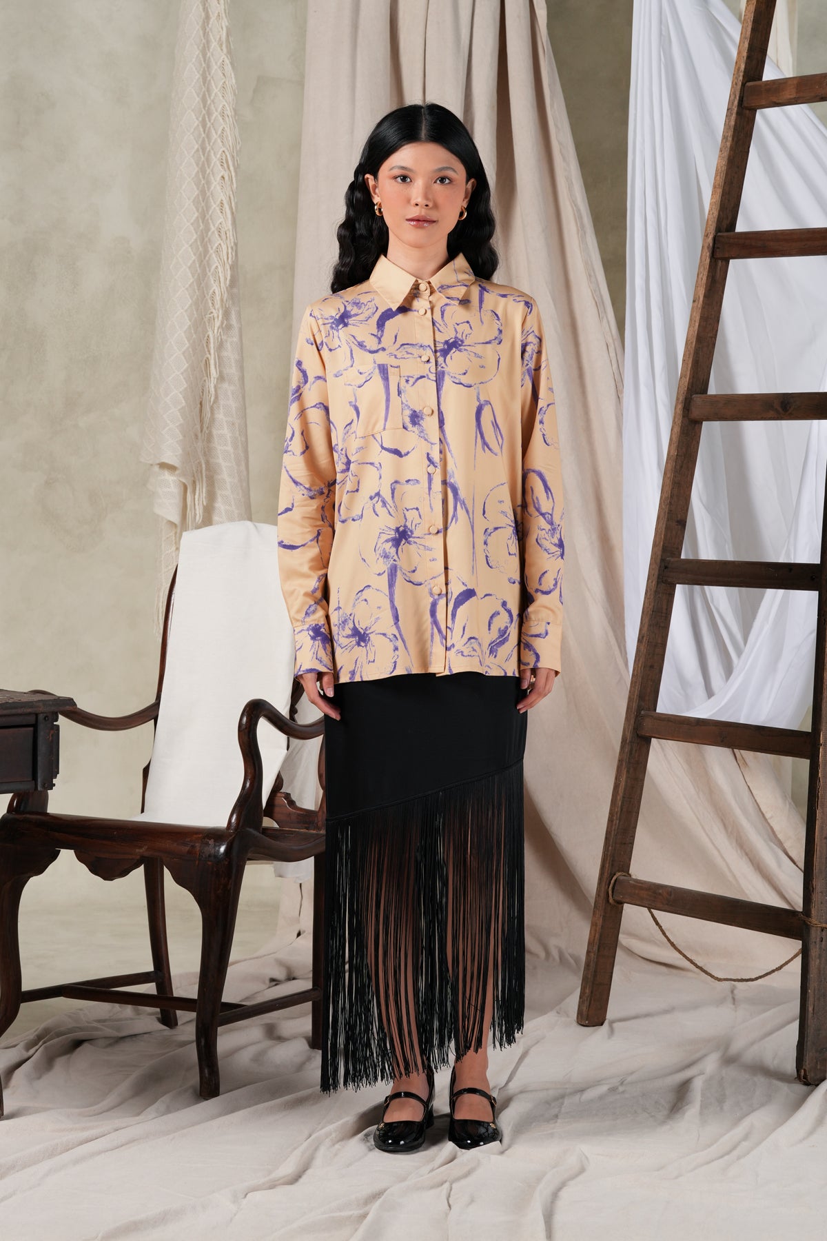 Fioresse Long Shirt - Ecru