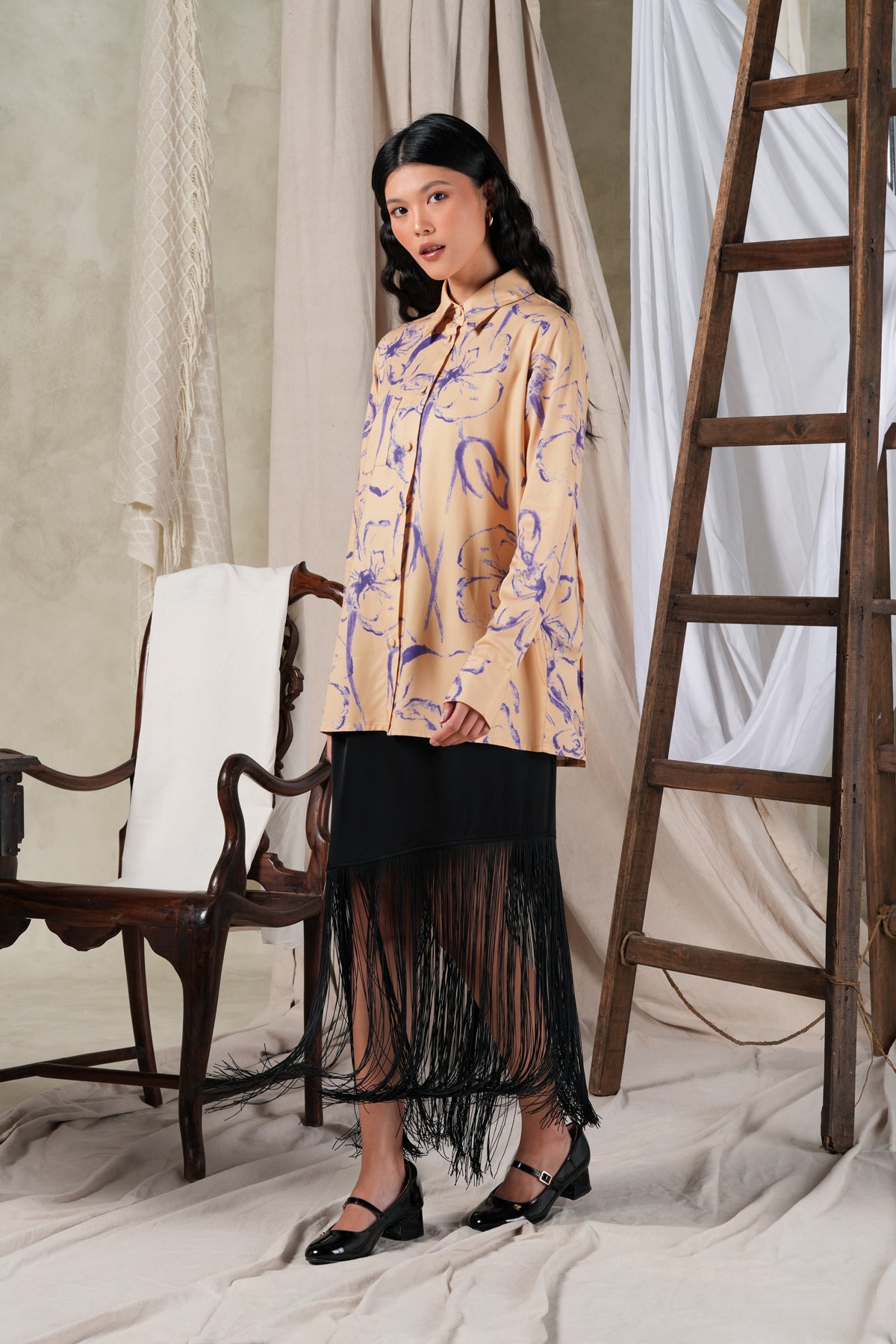 Fioresse Long Shirt - Ecru
