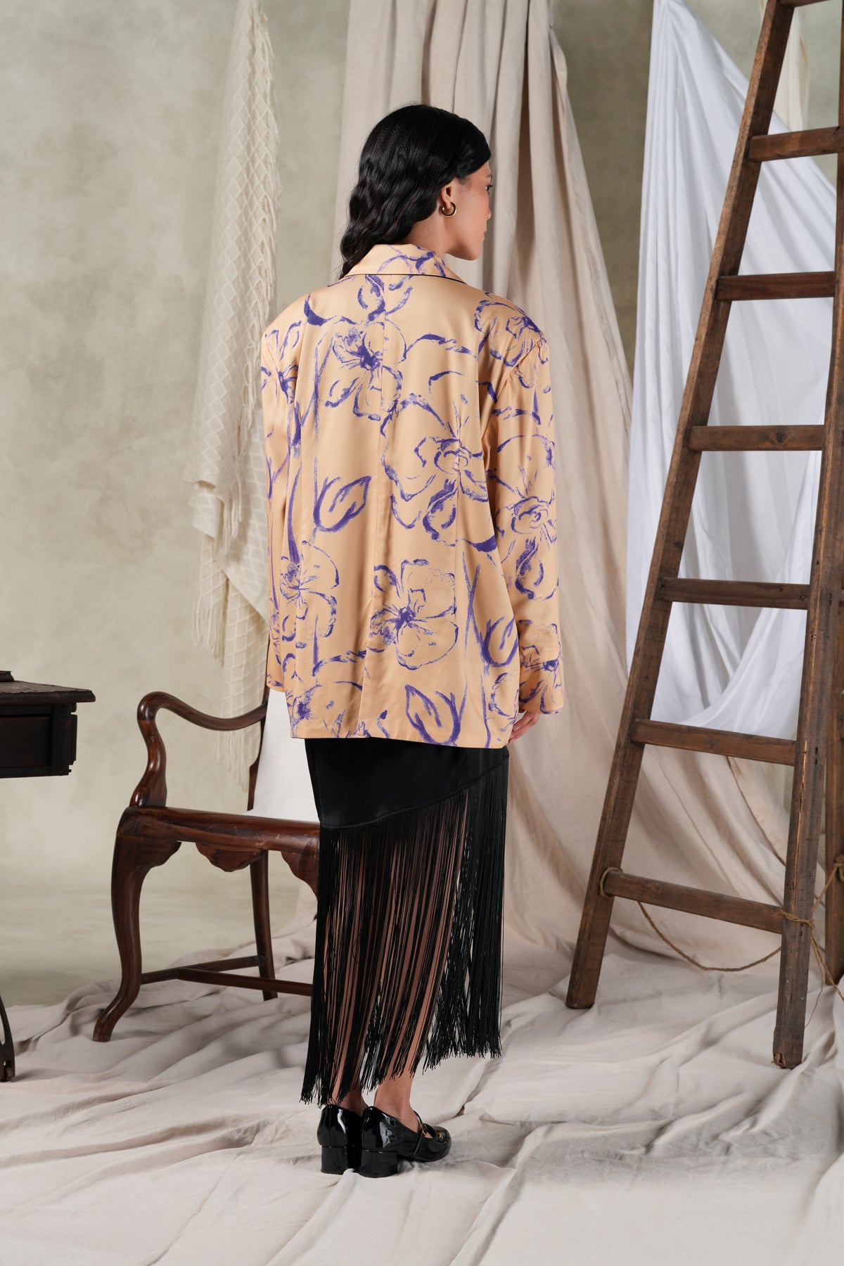 Fioresse Reversible Blazer - Ecru