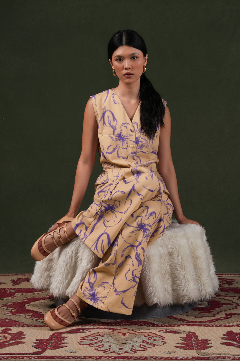 Fioresse Wide-Leg Pants - Ecru
