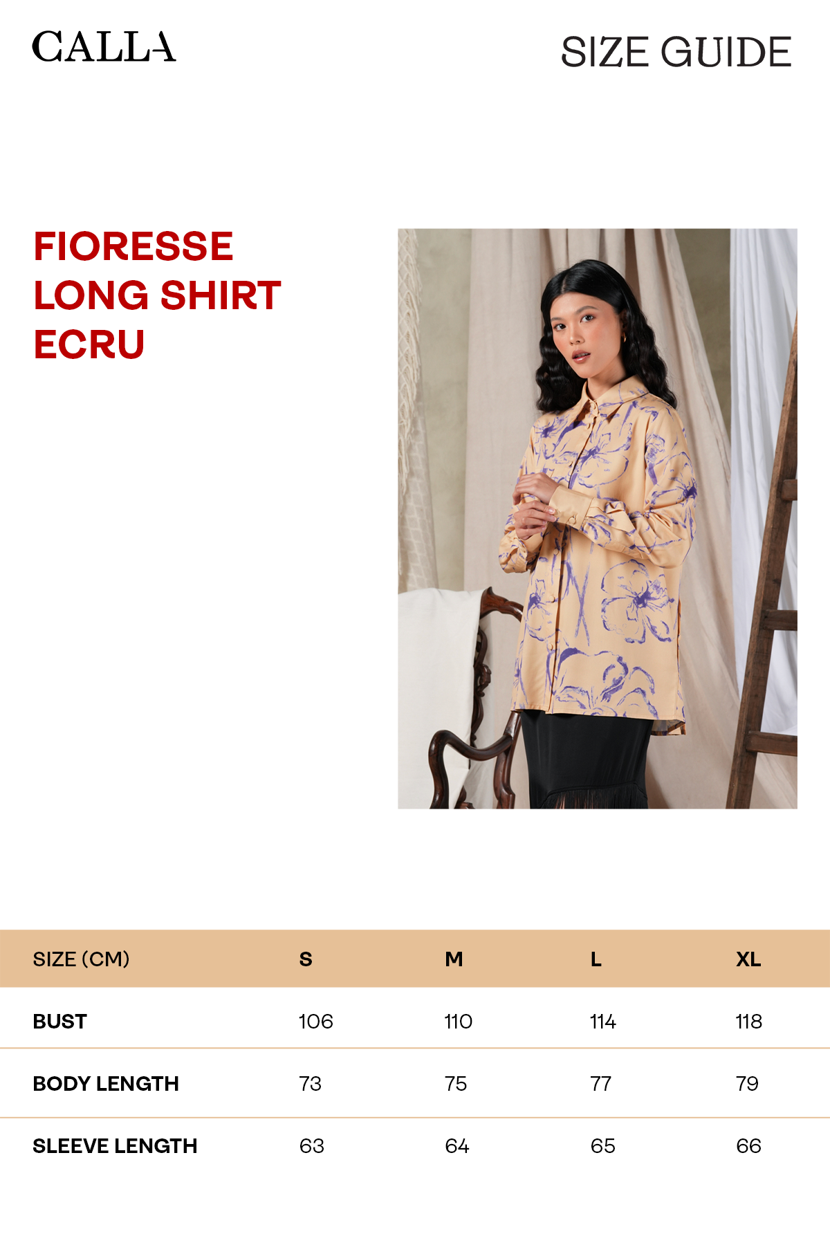Fioresse Long Shirt - Ecru