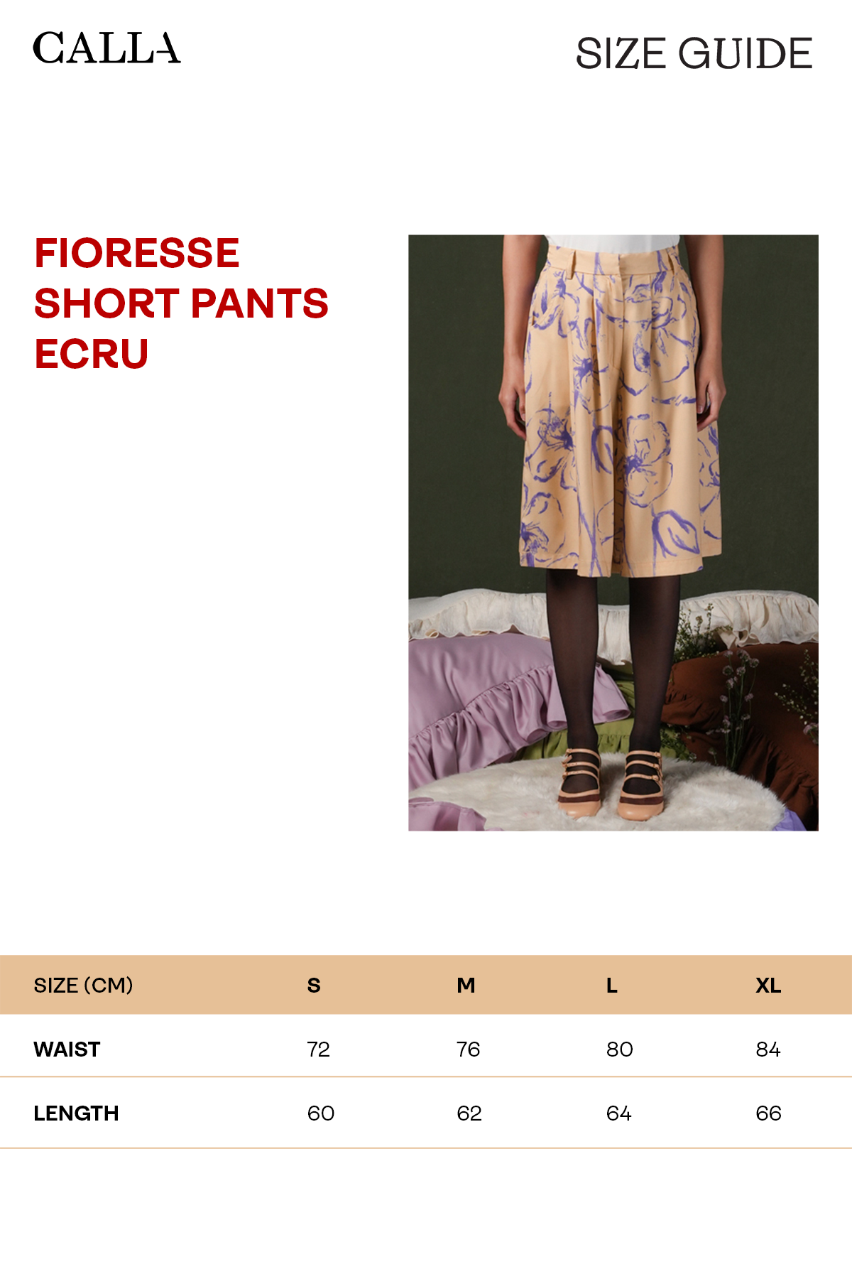 Fioresse Short Pants - Ecru