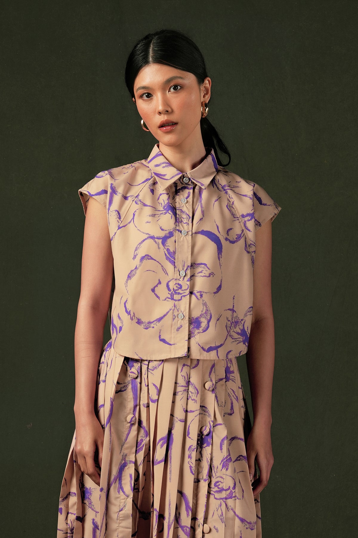 Fioresse Sleeveless Shirt - Ecru