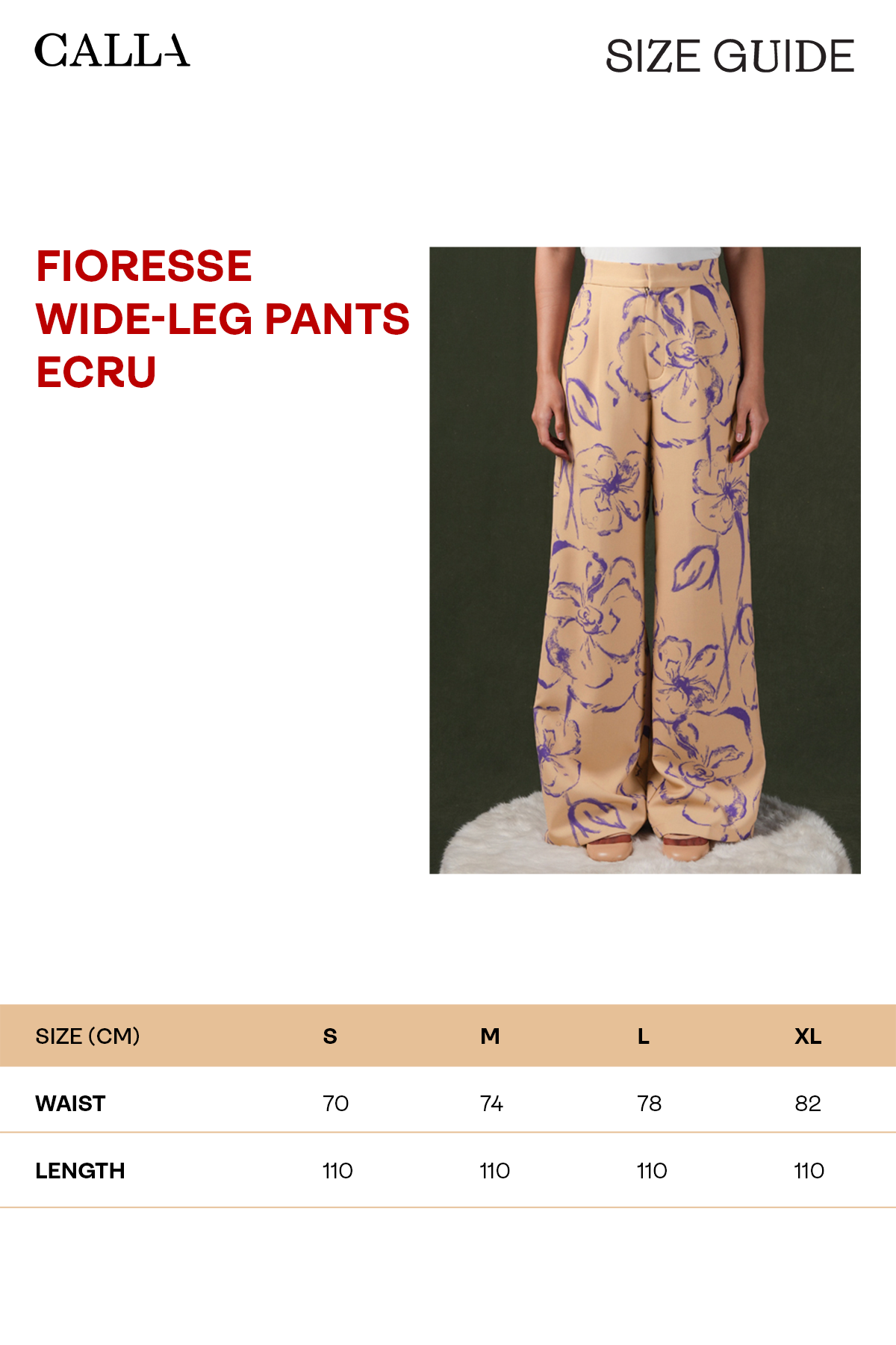 Fioresse Wide-Leg Pants - Ecru