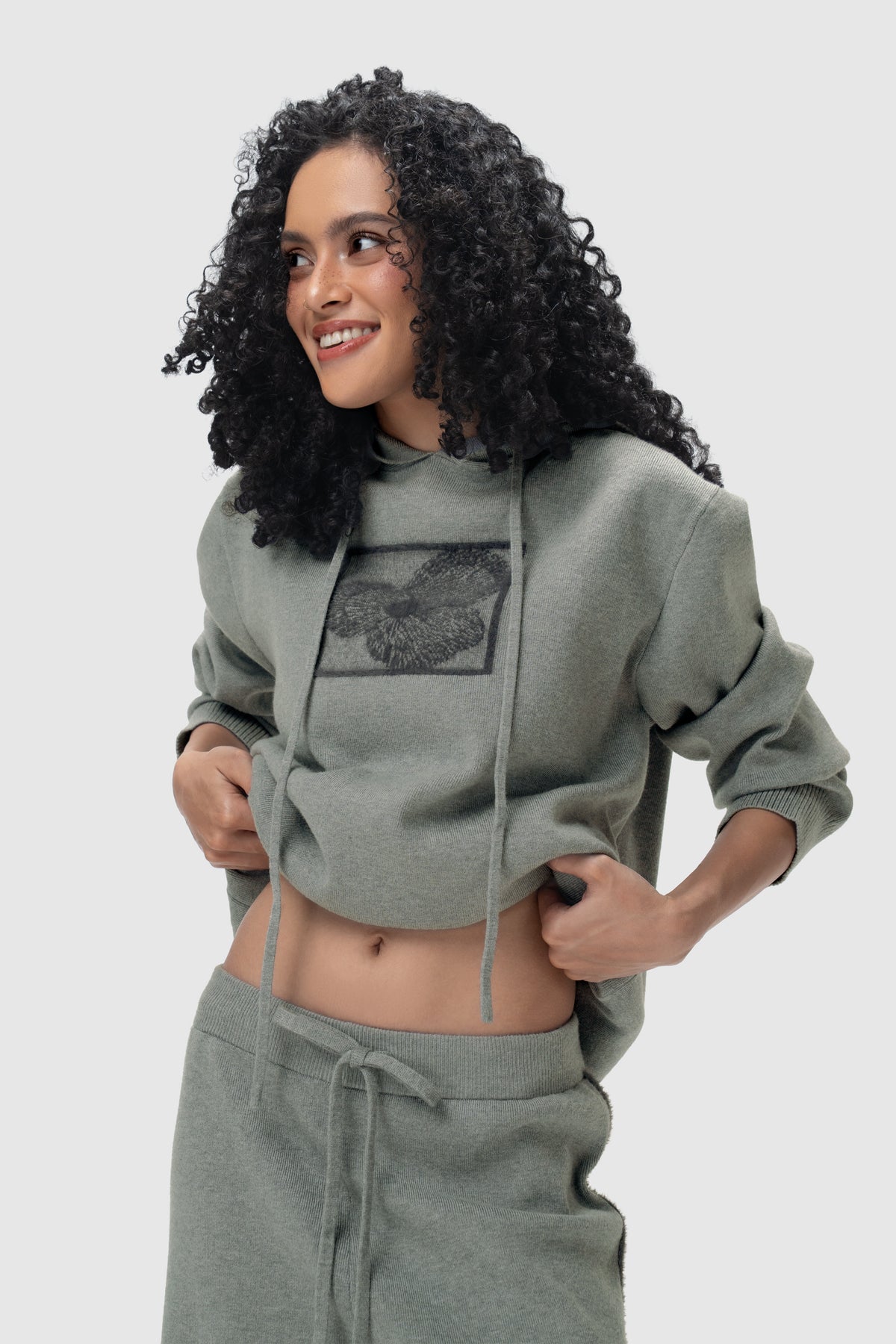 Greige Hoodie - Ash