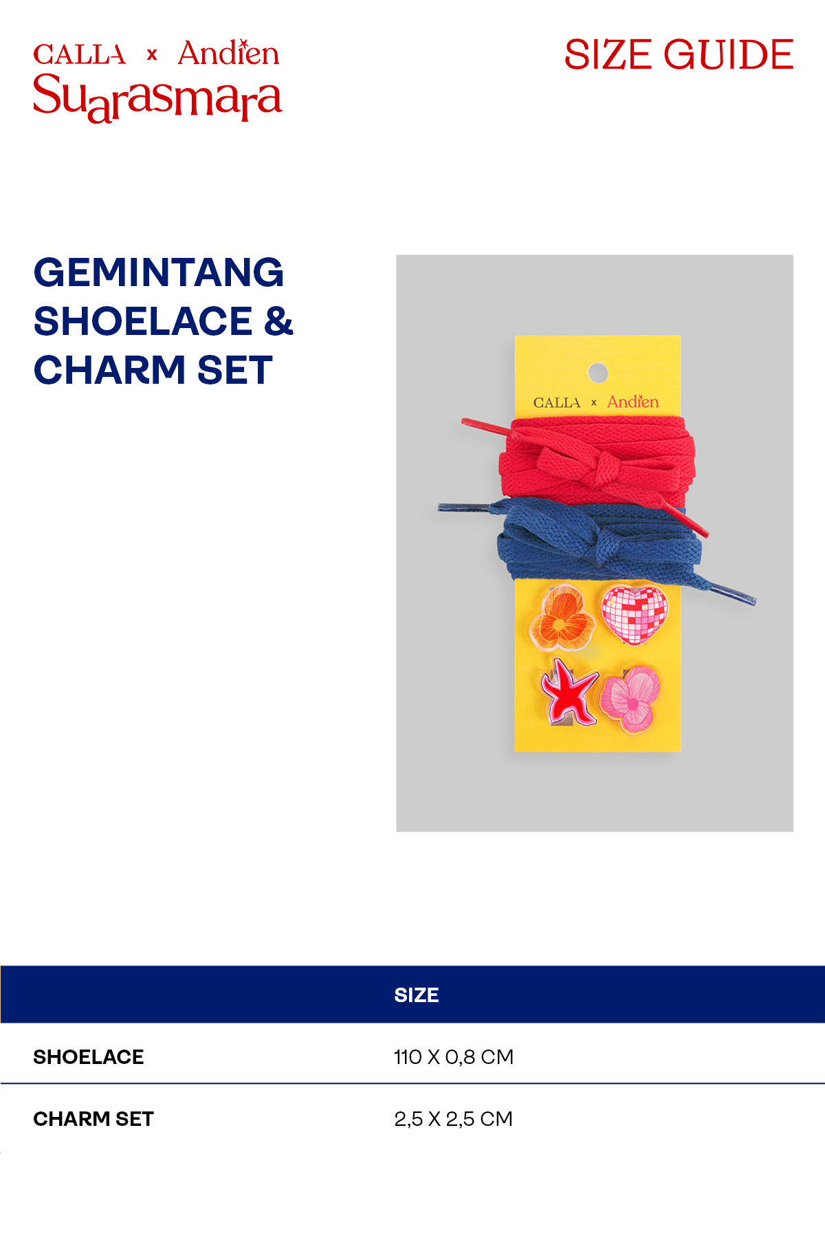 Gemintang Shoelace & Charm Set