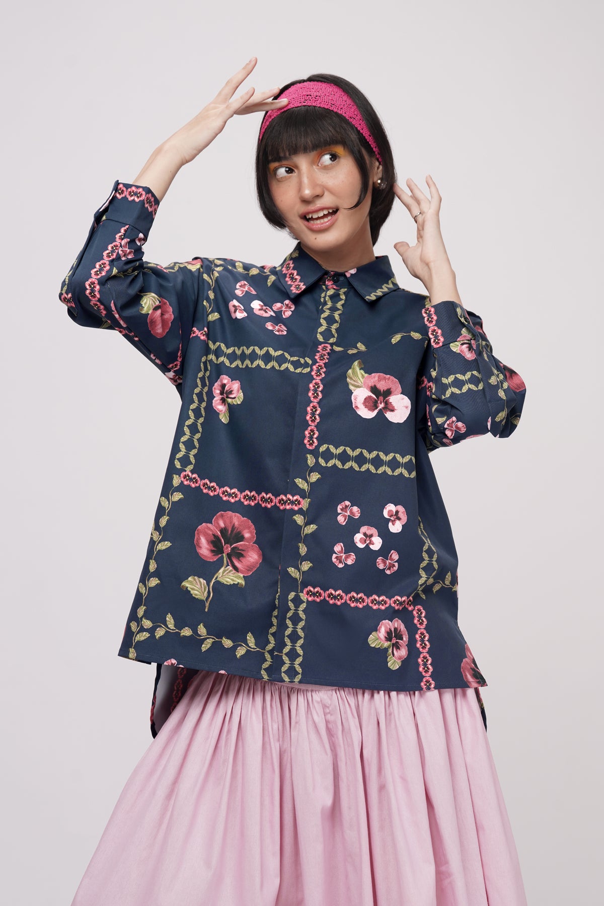 Grannies Oversized Shirt - Ocean