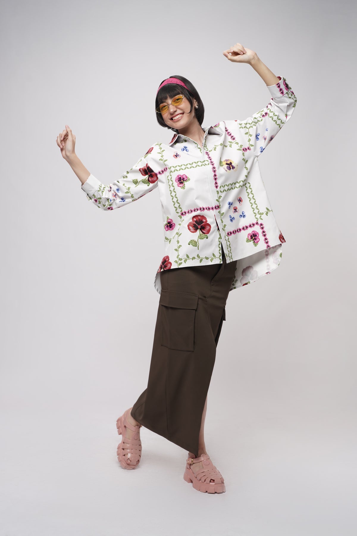Grannies Oversized Shirt - Pearl