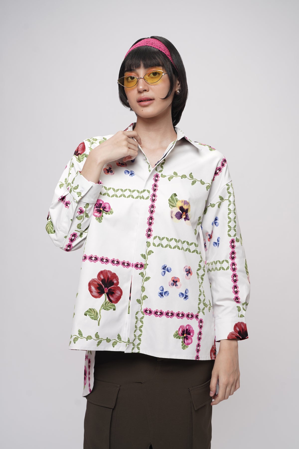 Grannies Oversized Shirt - Pearl