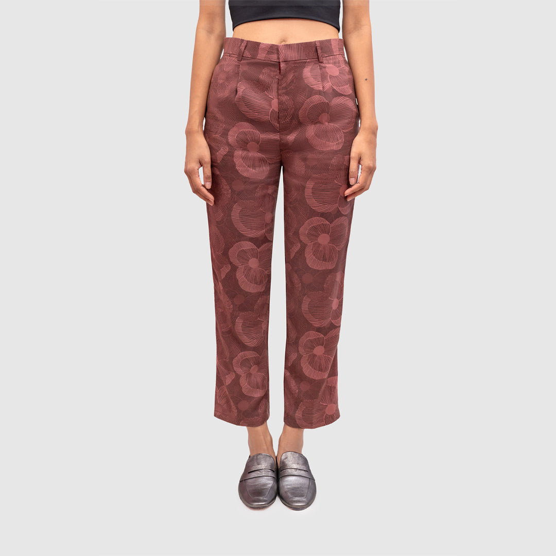 Haze Long Pants - Crimson