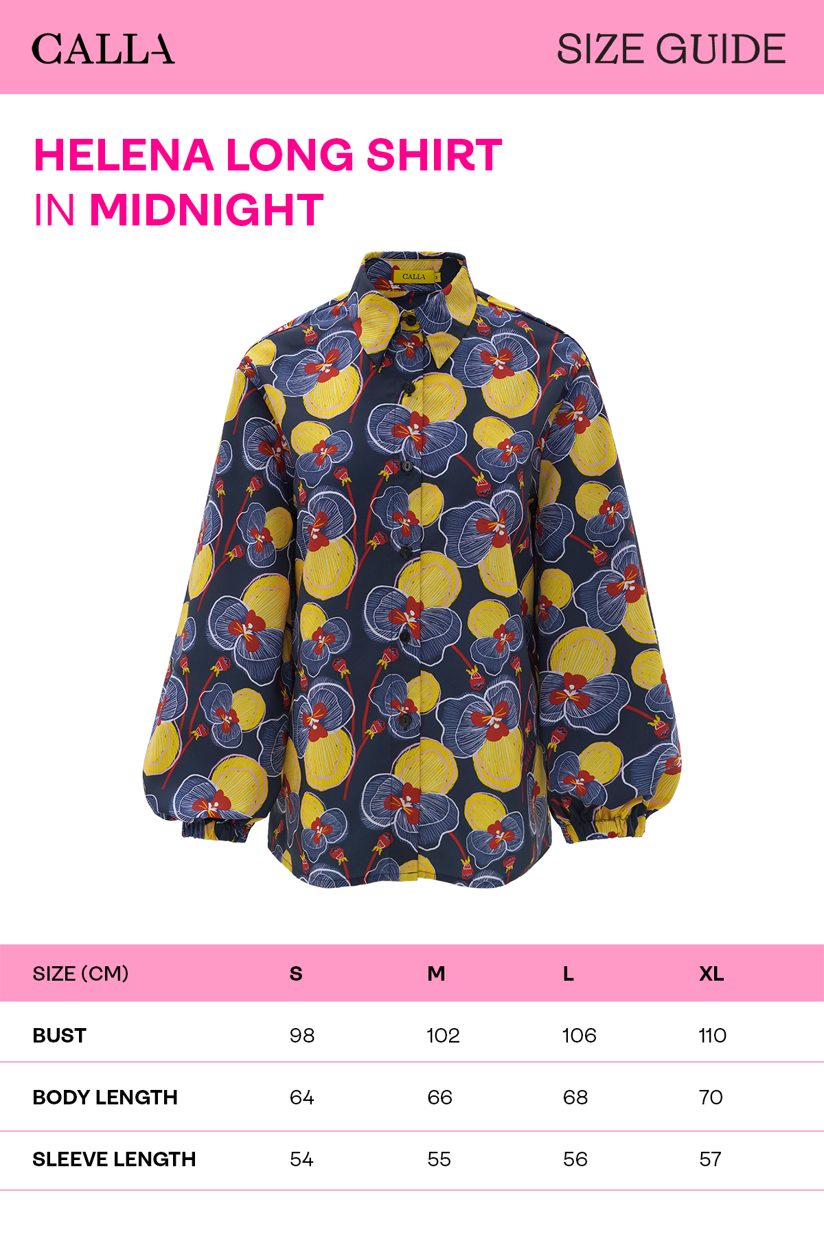 Helena Long Shirt - Midnight