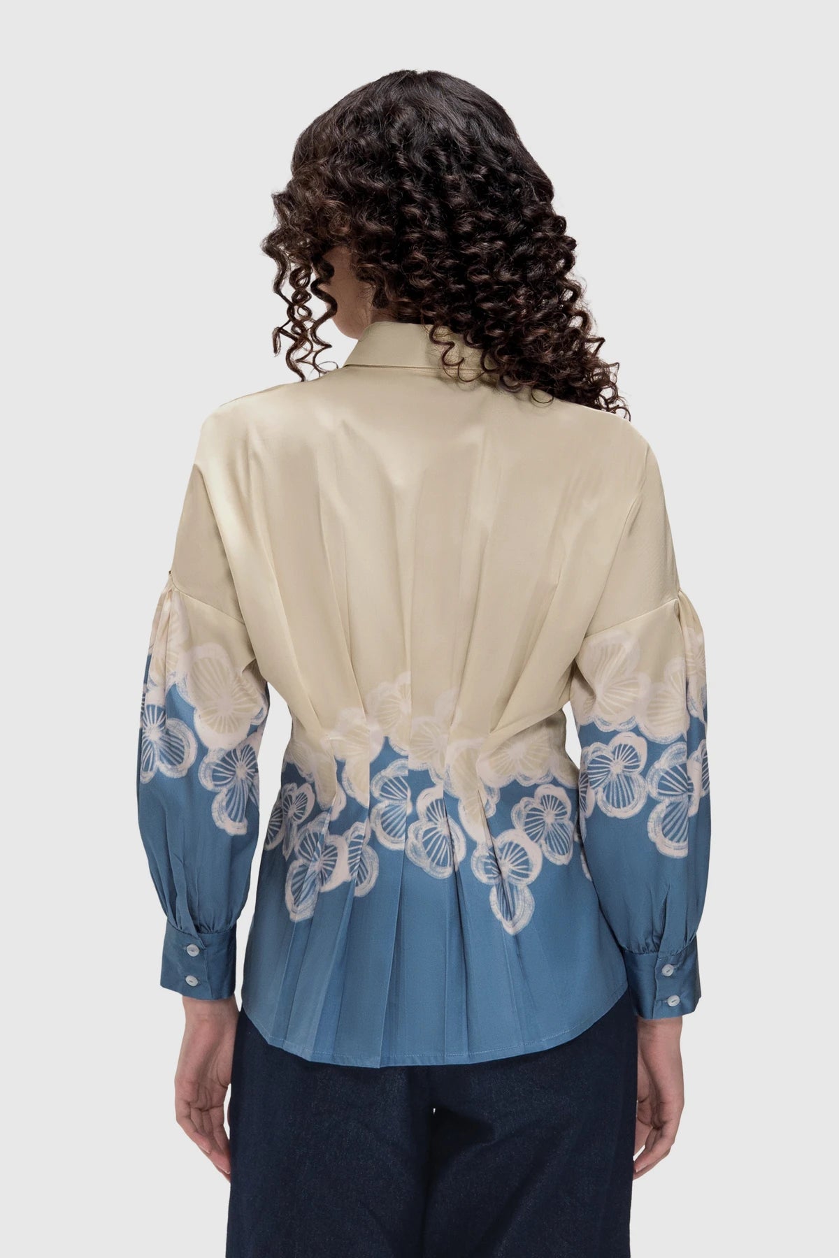 Hazea Tucked Waist Shirt - Azure