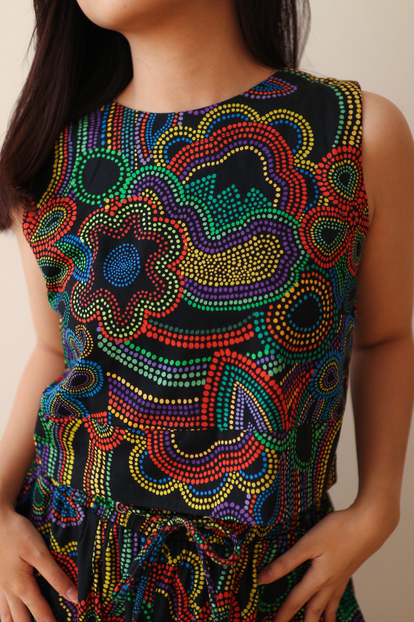 AURORA BLACK CROP TOP