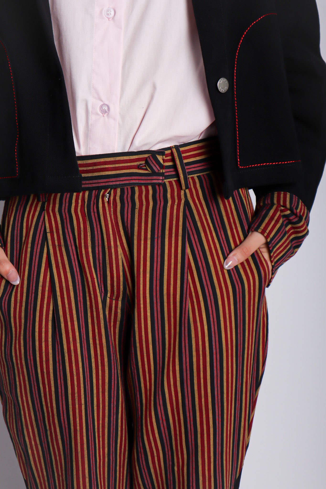 WASTRA MIX PANTS IN ORANGE