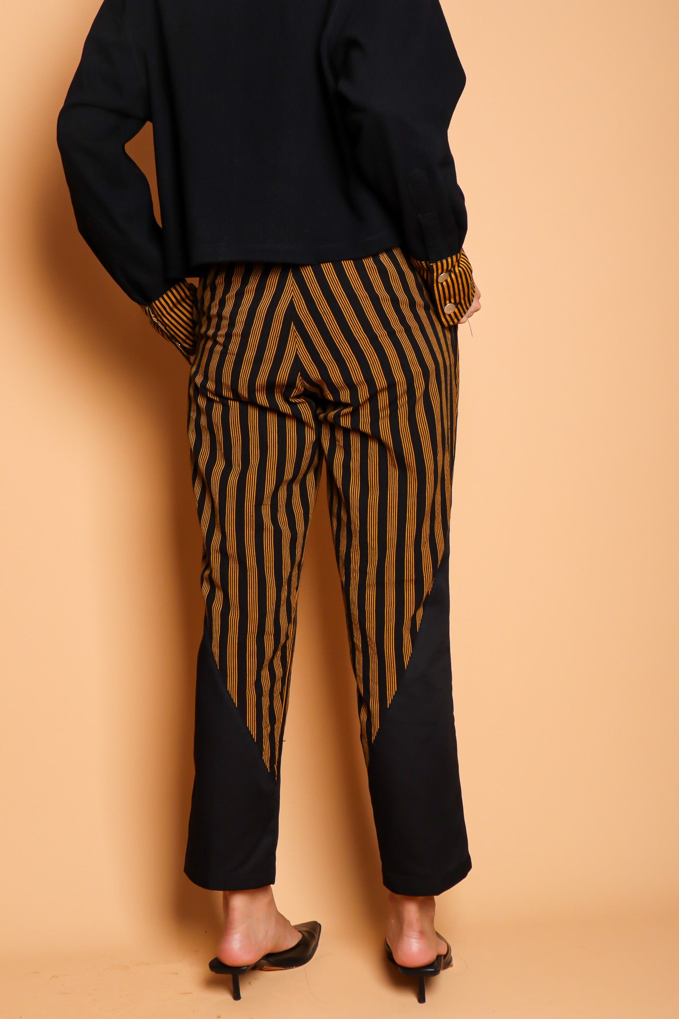 WASTRA MIX PANTS IN BLACK