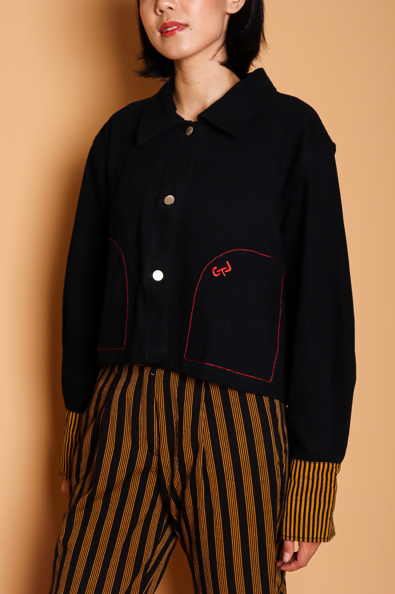 WASTRA MIX PANTS IN BLACK