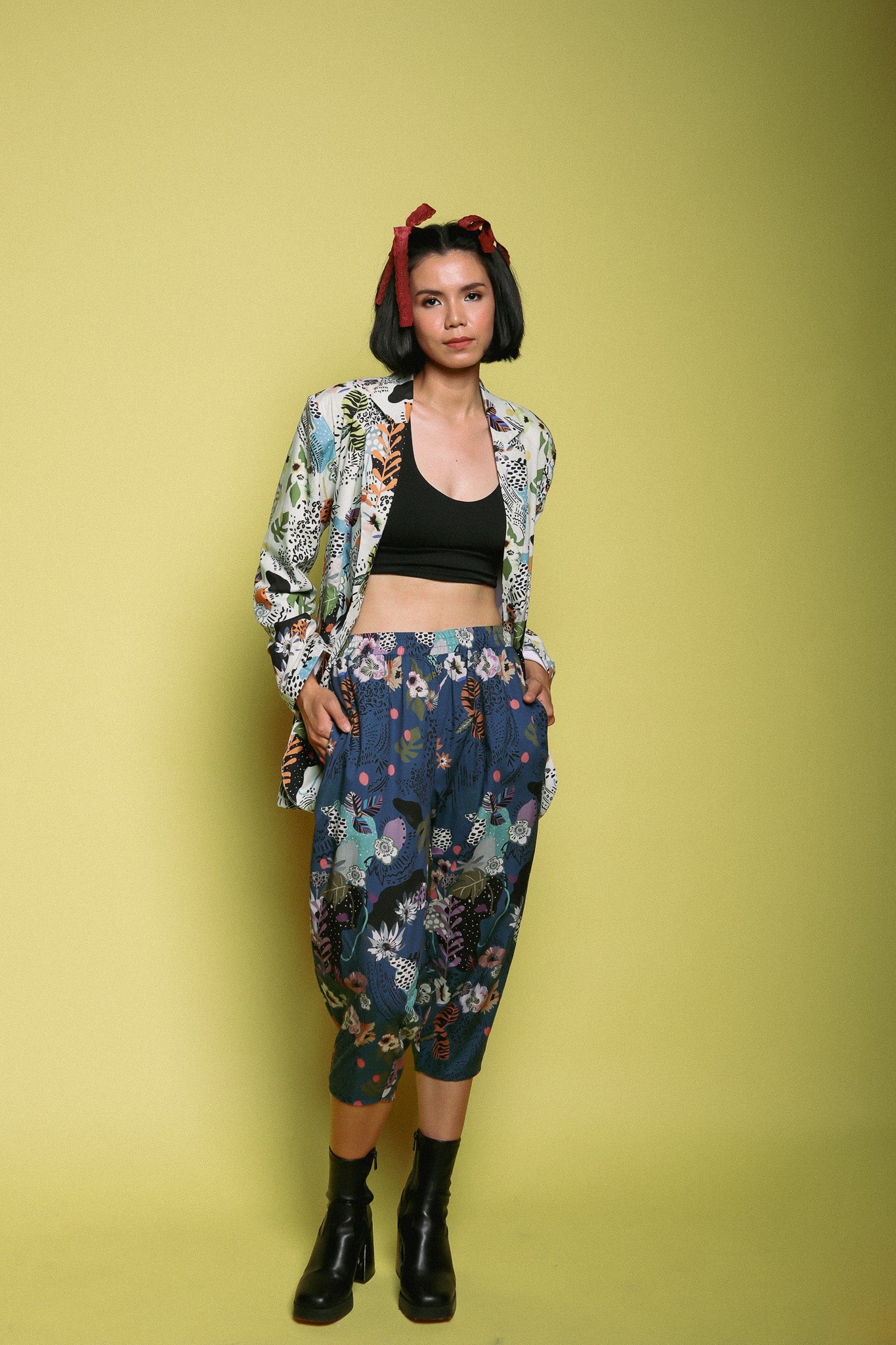CHRYSANT OVAL PANTS IN BLUE