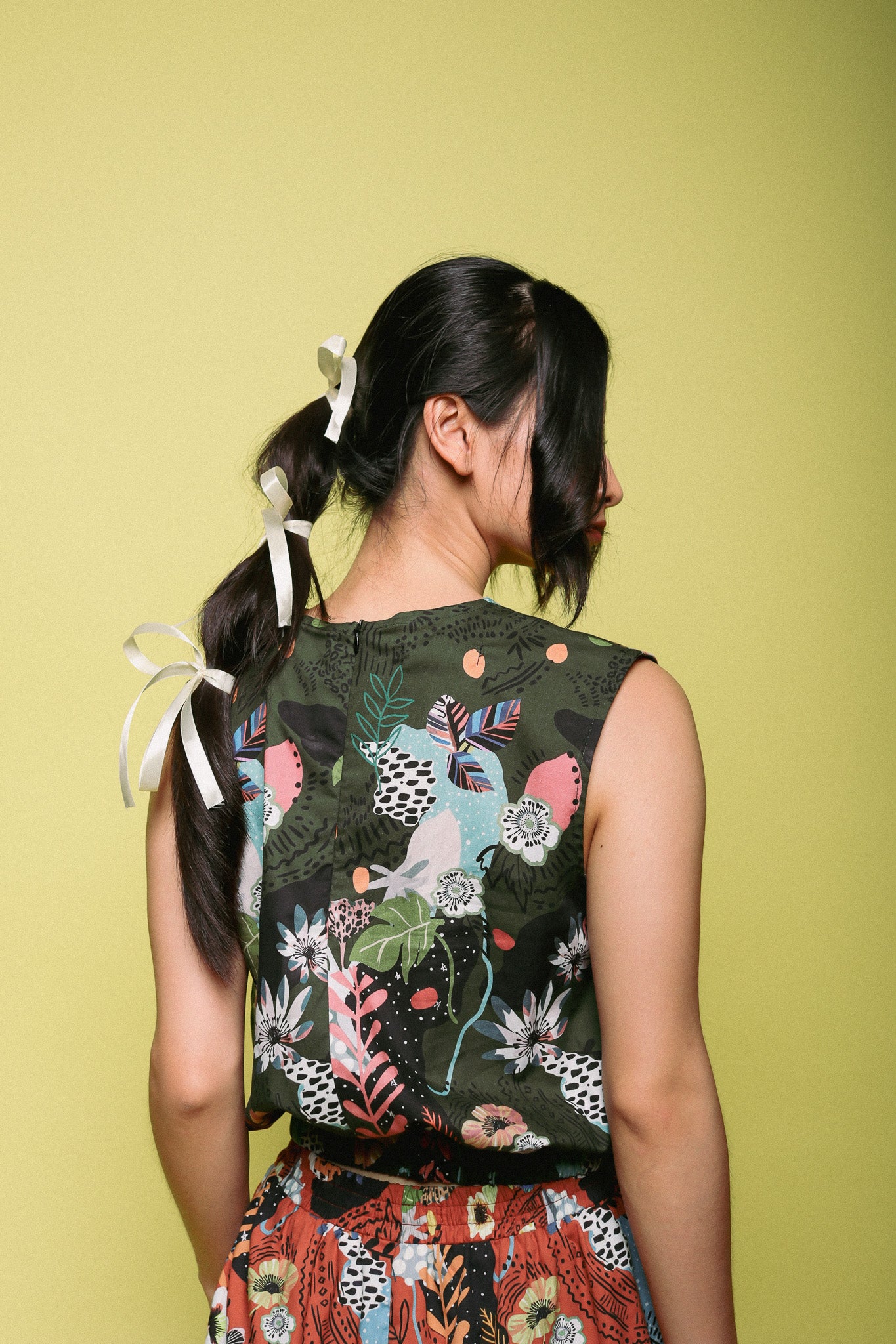 CHRYSANT TOP IN GREEN