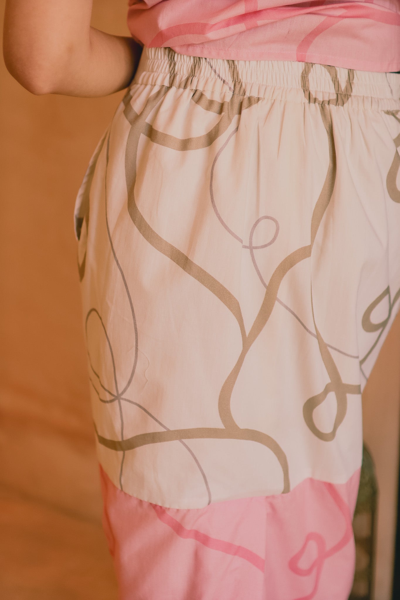 CALLA X ADINIA TWO TONE SKIRT IN PINK