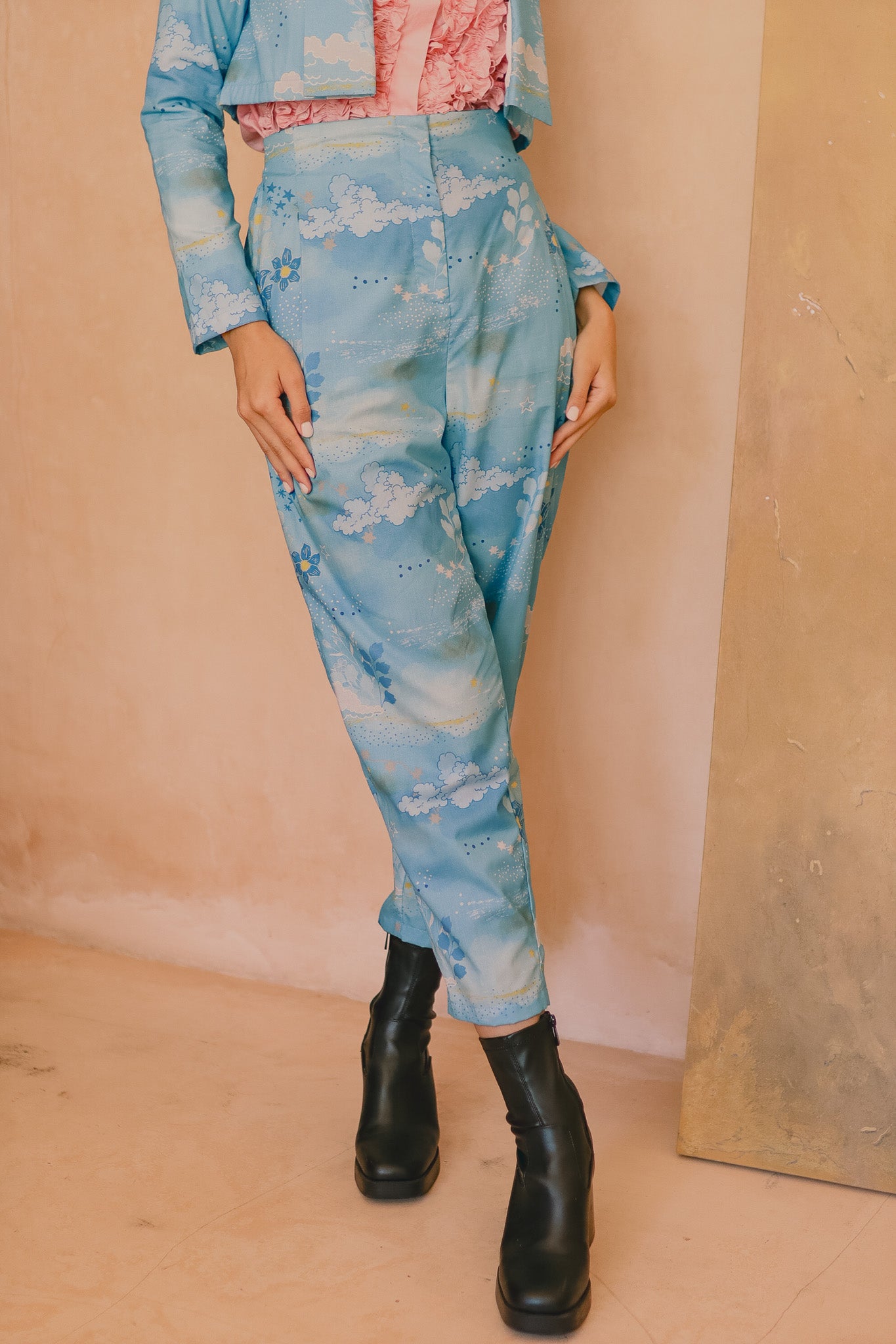 CALLA X ADINIA PANTS IN BLUE