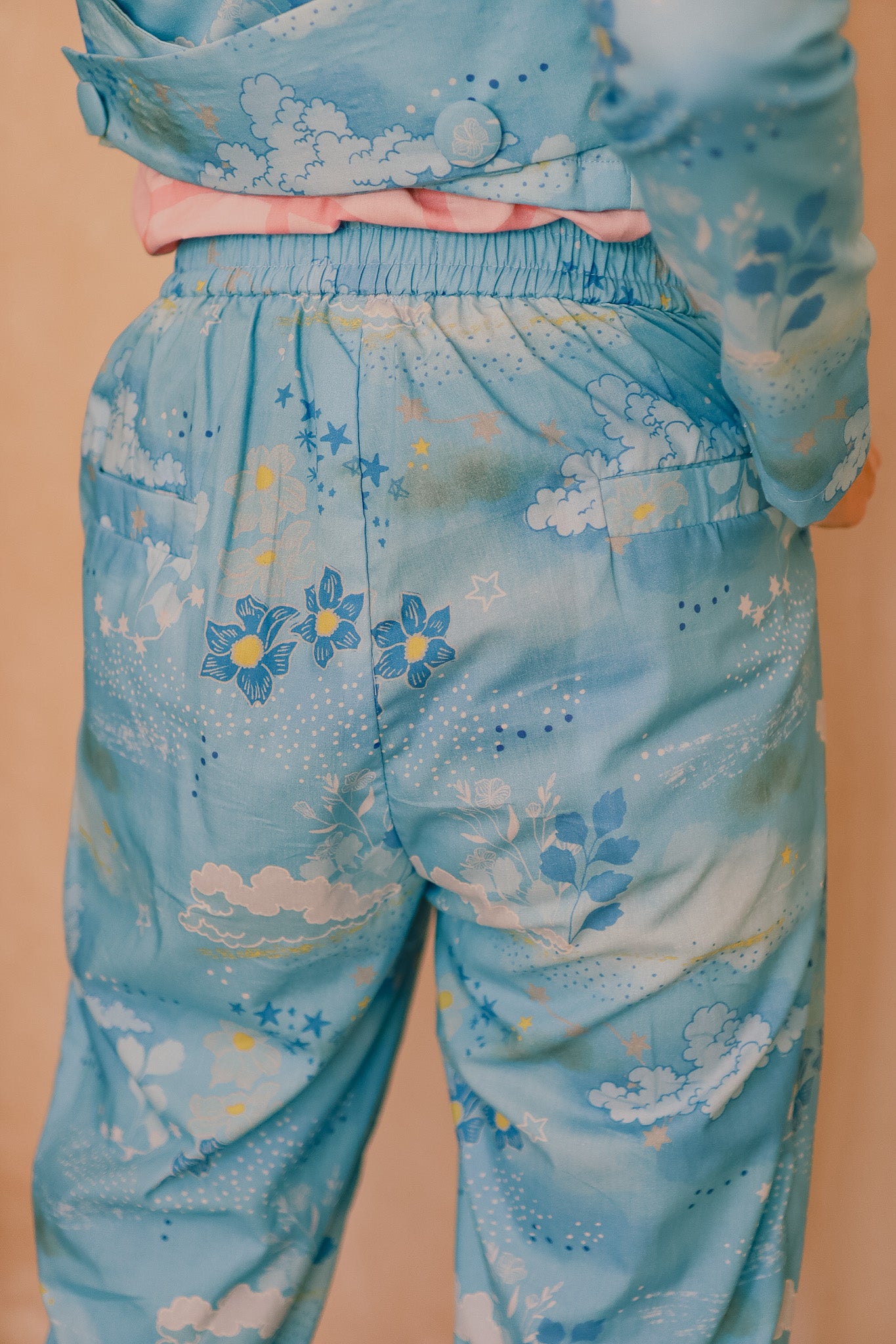 CALLA X ADINIA PANTS IN BLUE