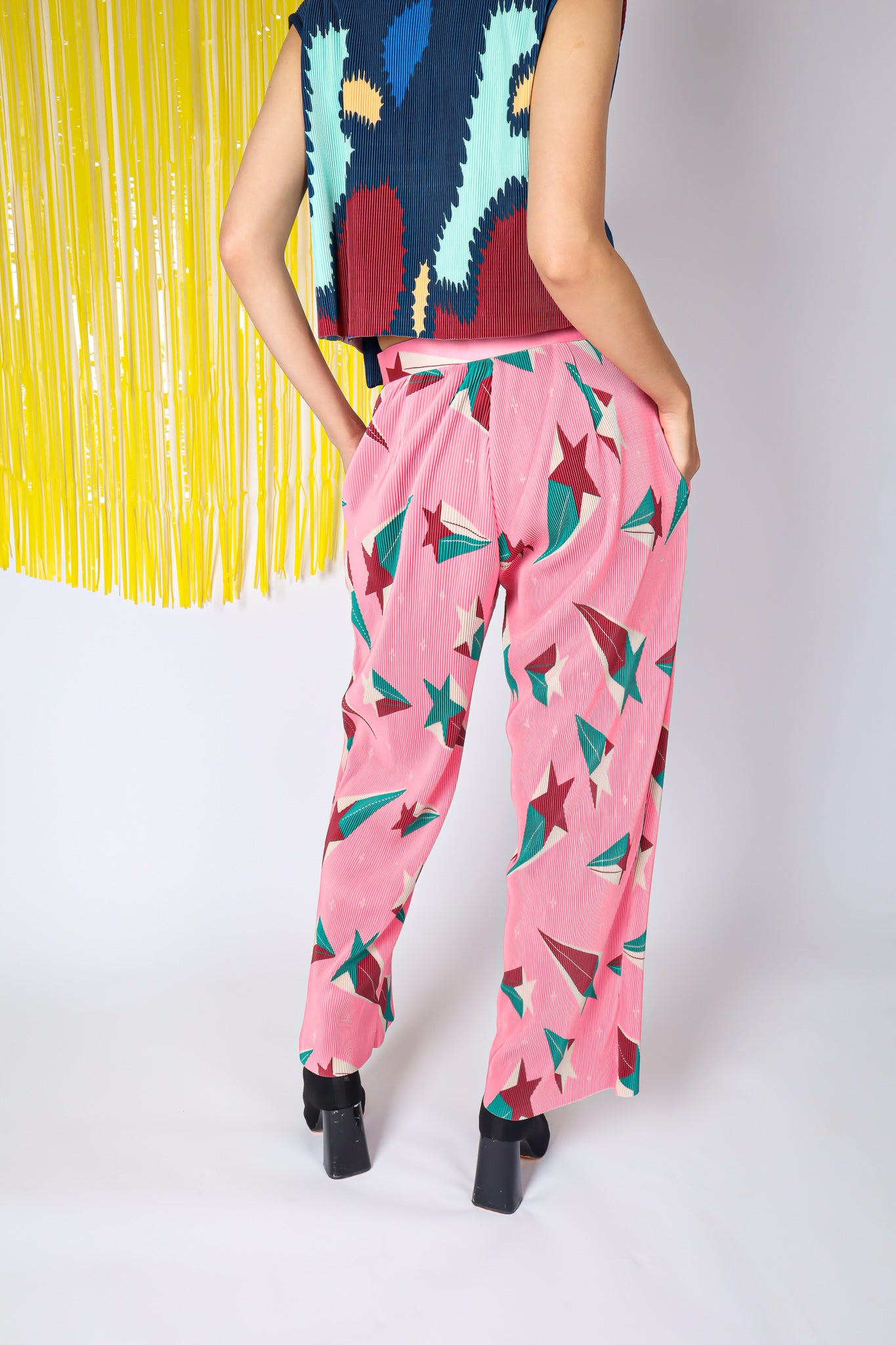 SUPERNOVA PLEATS PALAZZO PANTS