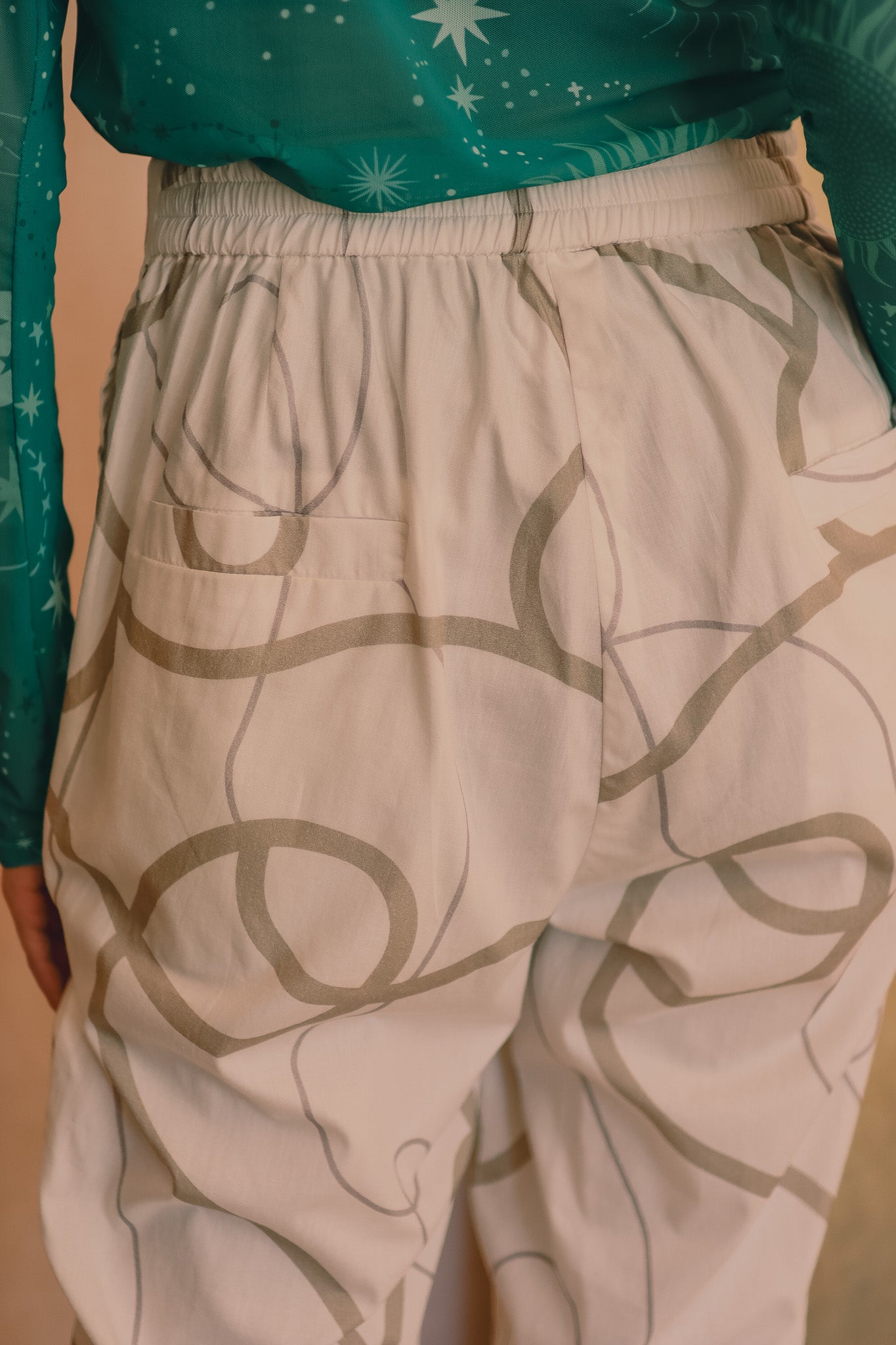 CALLA X ADINIA PANTS IN IVORY