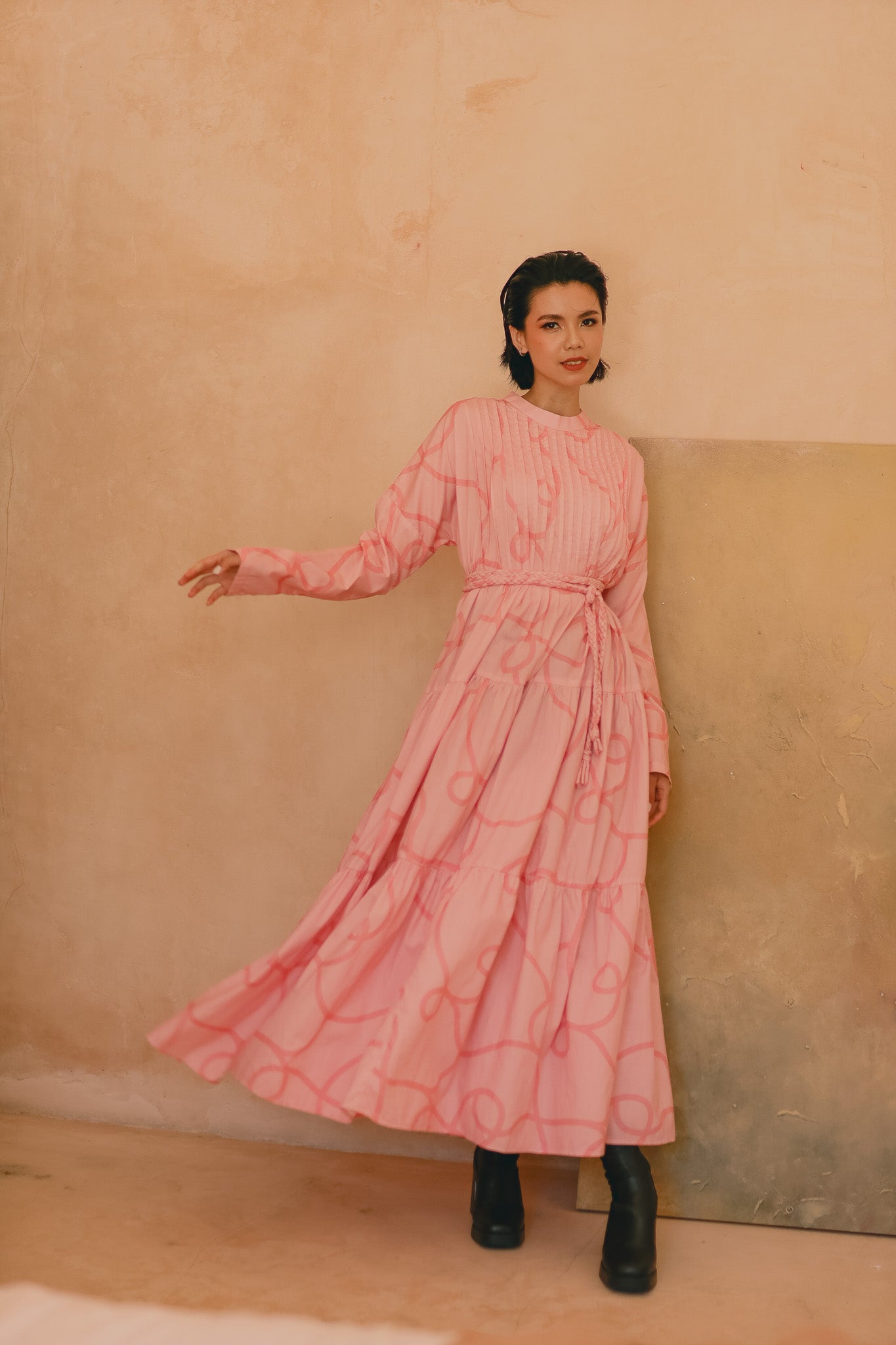 CALLA X ADINIA MAXI DRESS IN PINK
