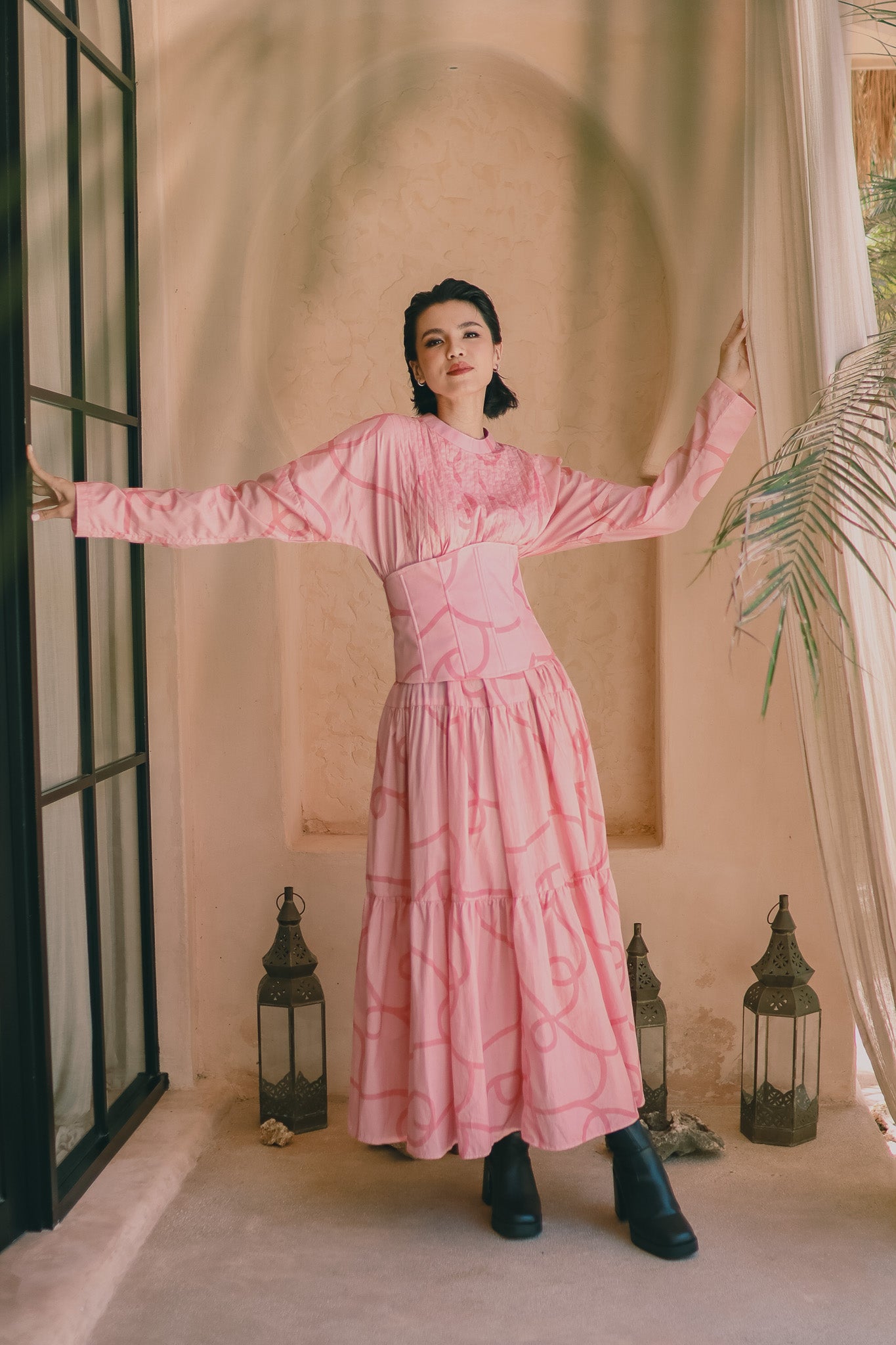 CALLA X ADINIA MAXI DRESS IN PINK