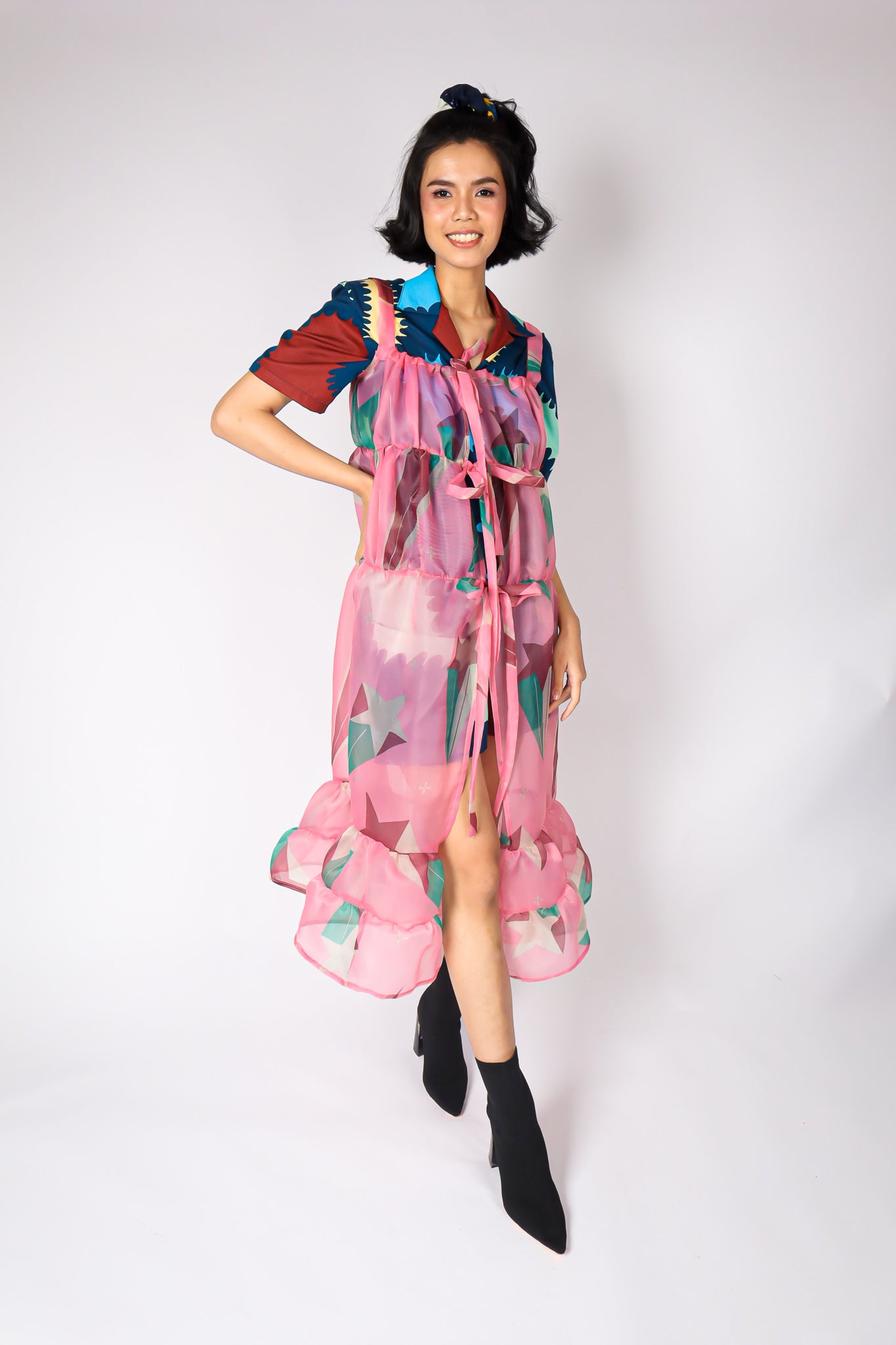 SUPERNOVA ORGANZA OUTER DRESS