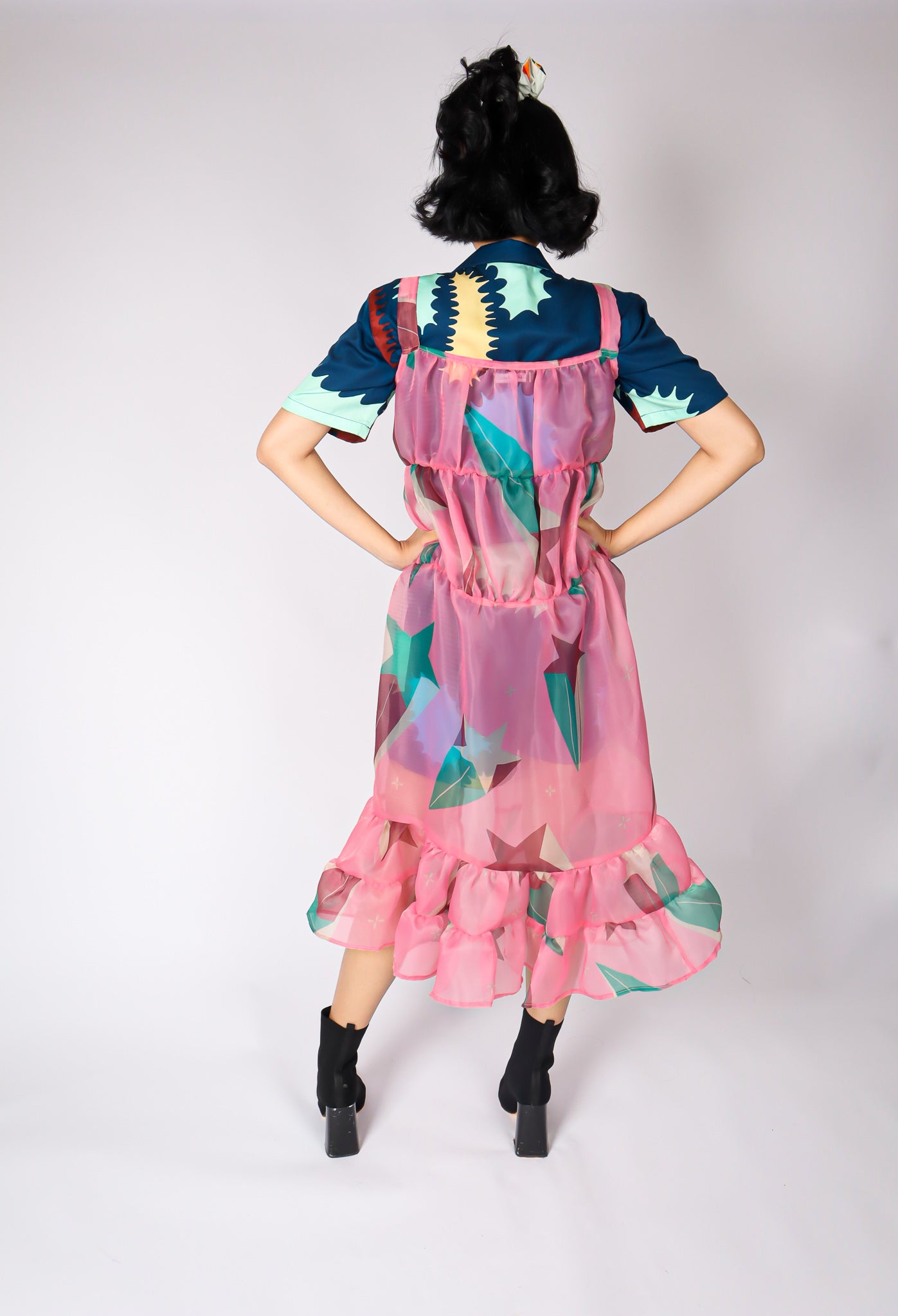 SUPERNOVA ORGANZA OUTER DRESS