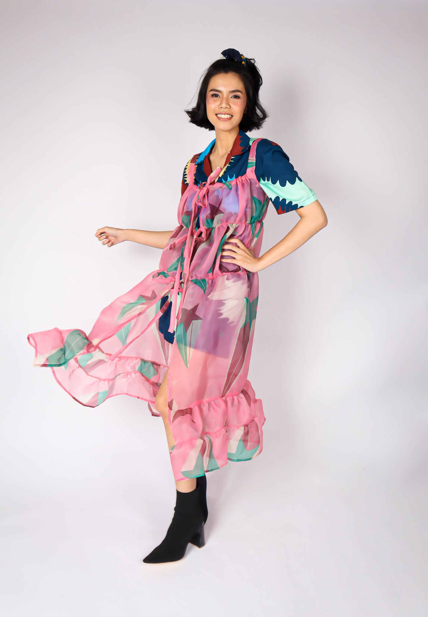 SUPERNOVA ORGANZA OUTER DRESS