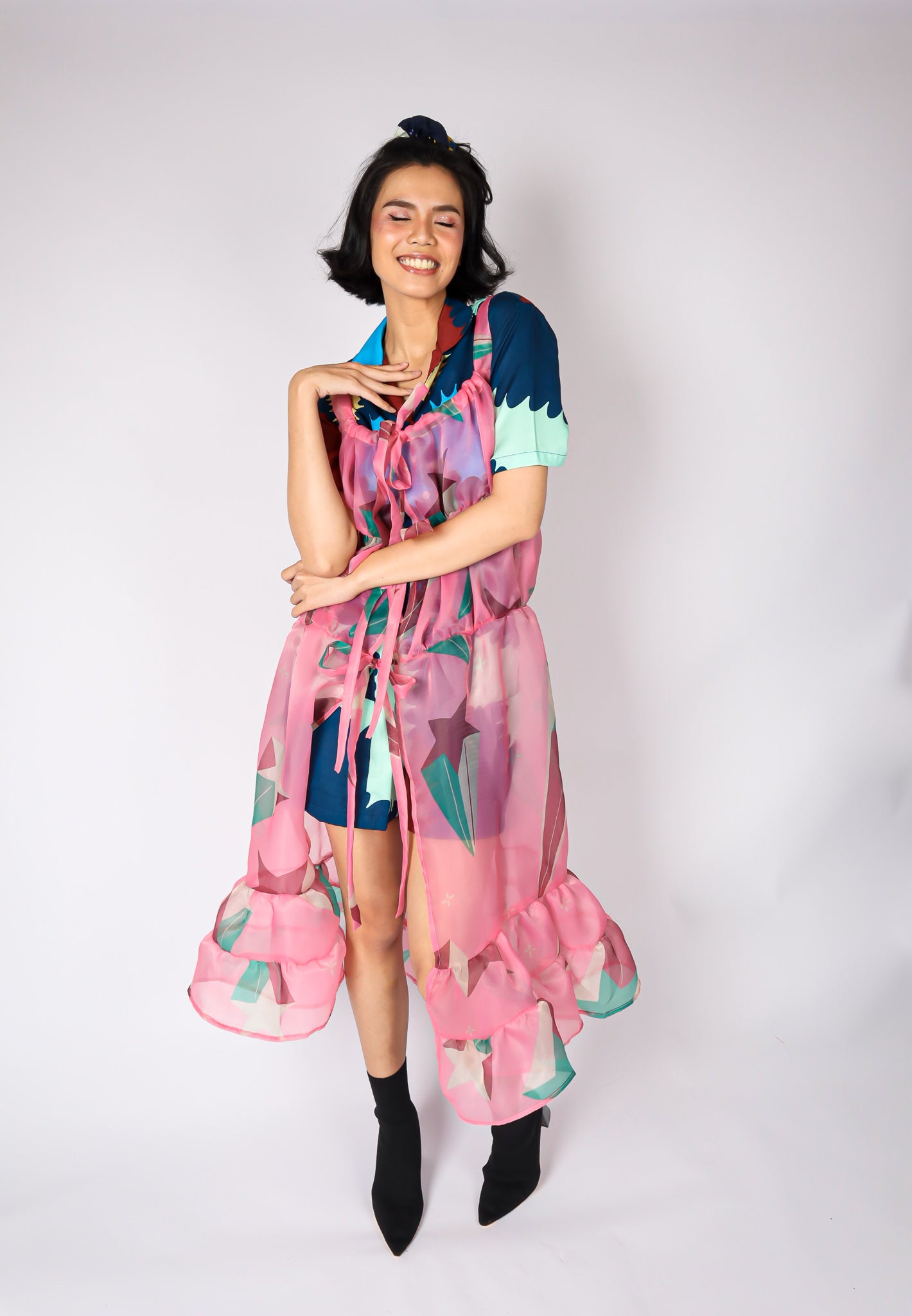 SUPERNOVA ORGANZA OUTER DRESS