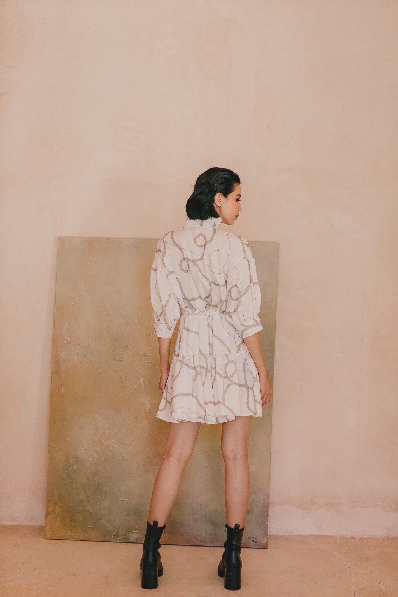 CALLA X ADINIA MIDI DRESS IN IVORY