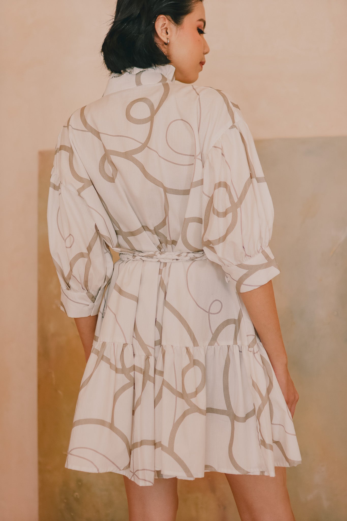 CALLA X ADINIA MIDI DRESS IN IVORY