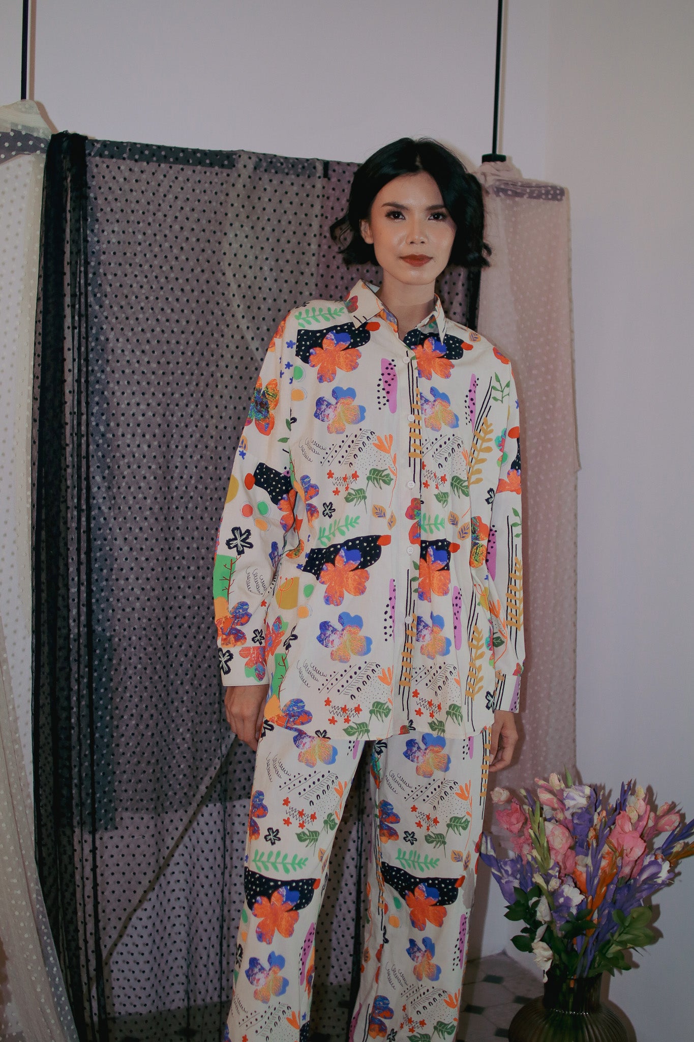 BLOOMING RAYA PALAZZO PANTS