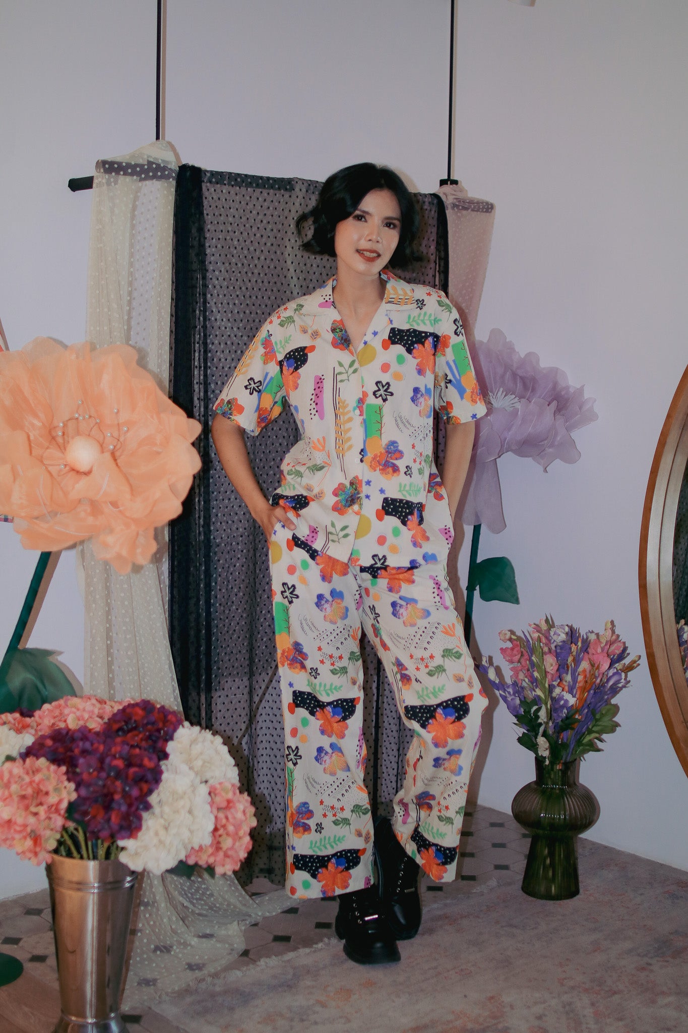 BLOOMING RAYA PALAZZO PANTS