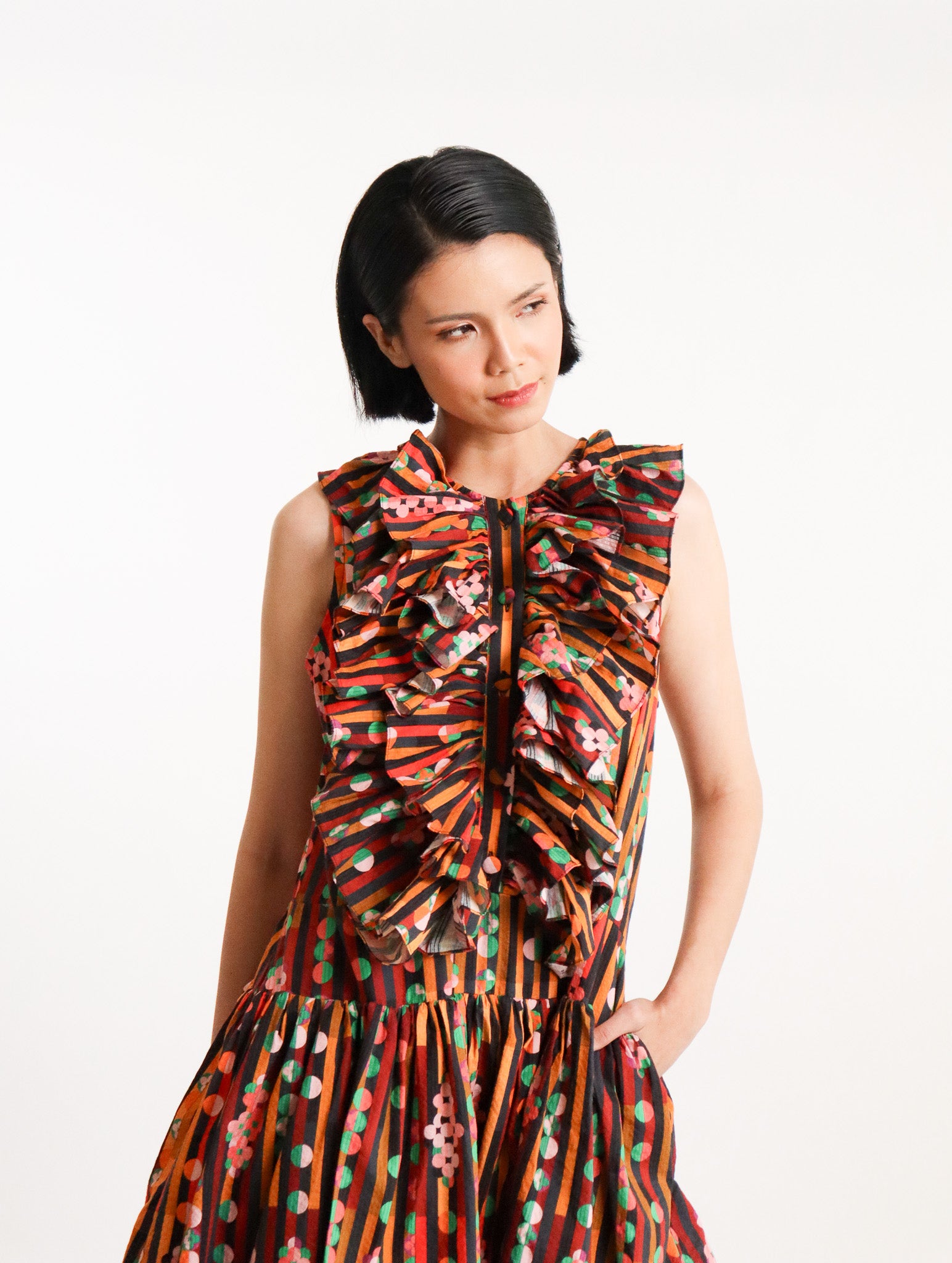 LUMINANCE SERENA DRESS IN GOLD