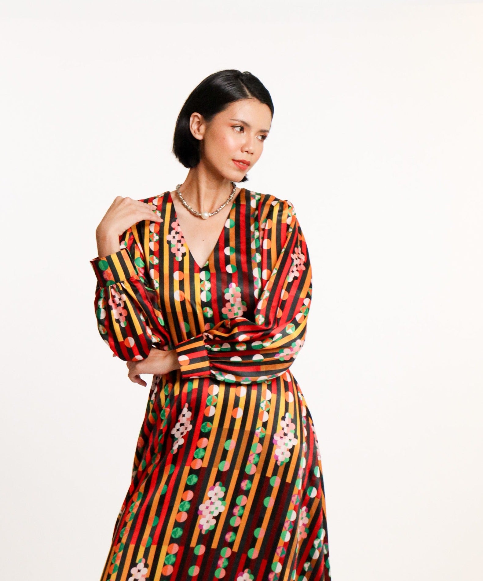 LUMINANCE STELLA DRESS IN GOLD