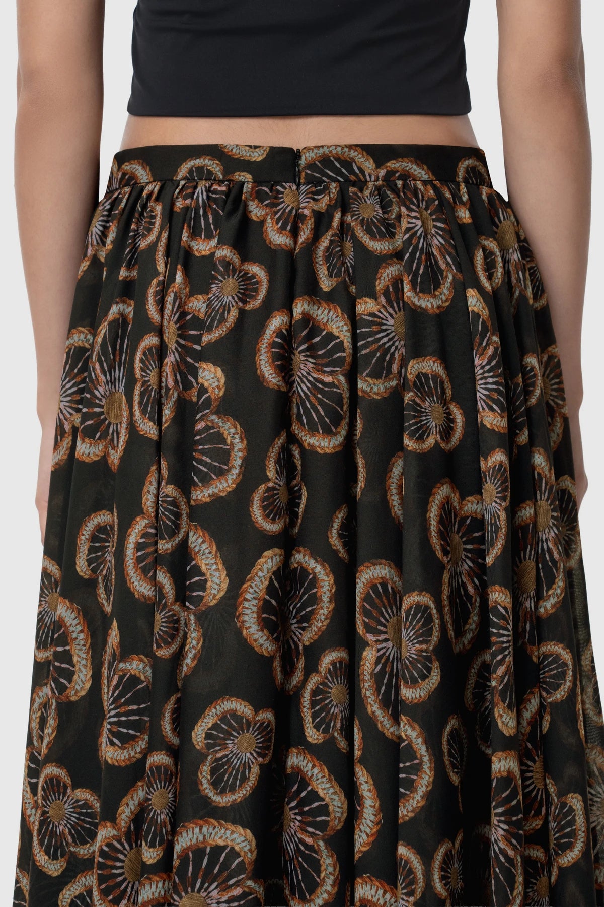 Ixora Circle Skirt - Flame