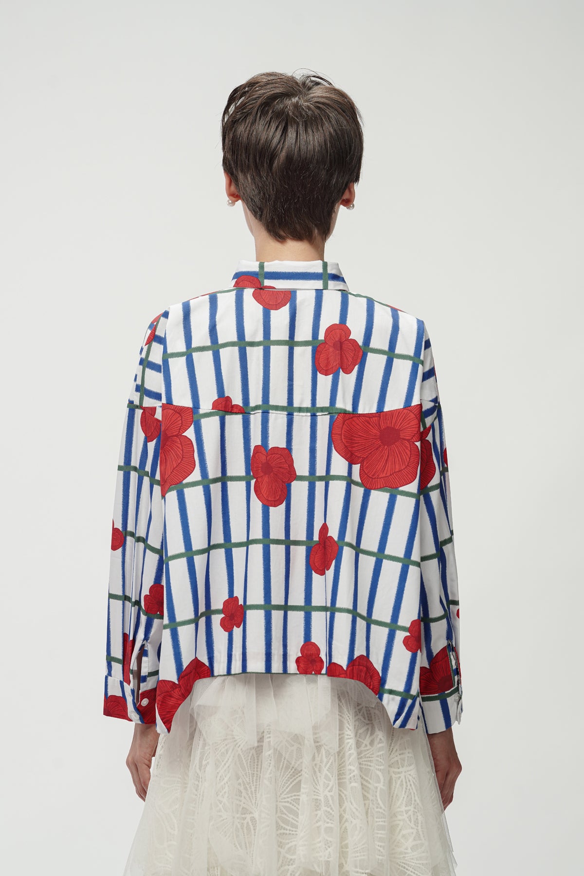 Jolie Crop Shirt - Berries