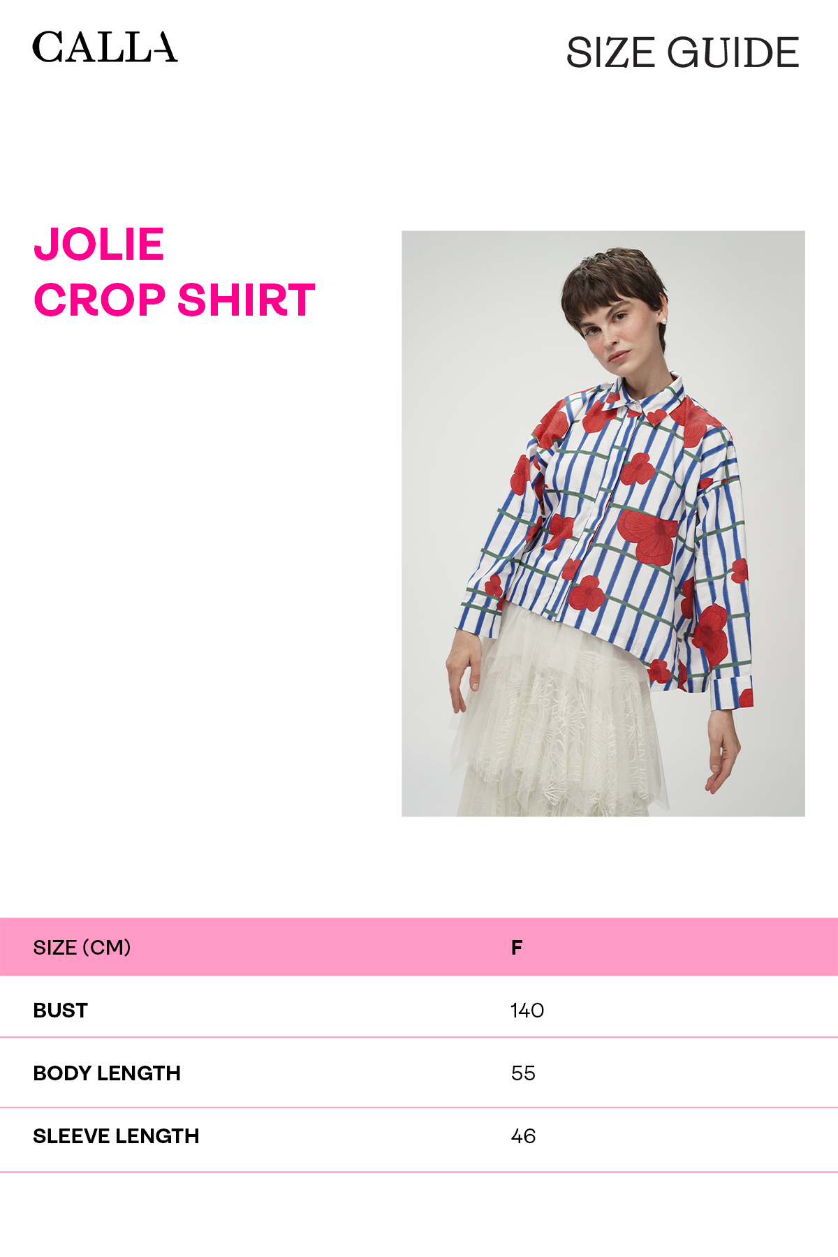 Jolie Crop Shirt - Berries