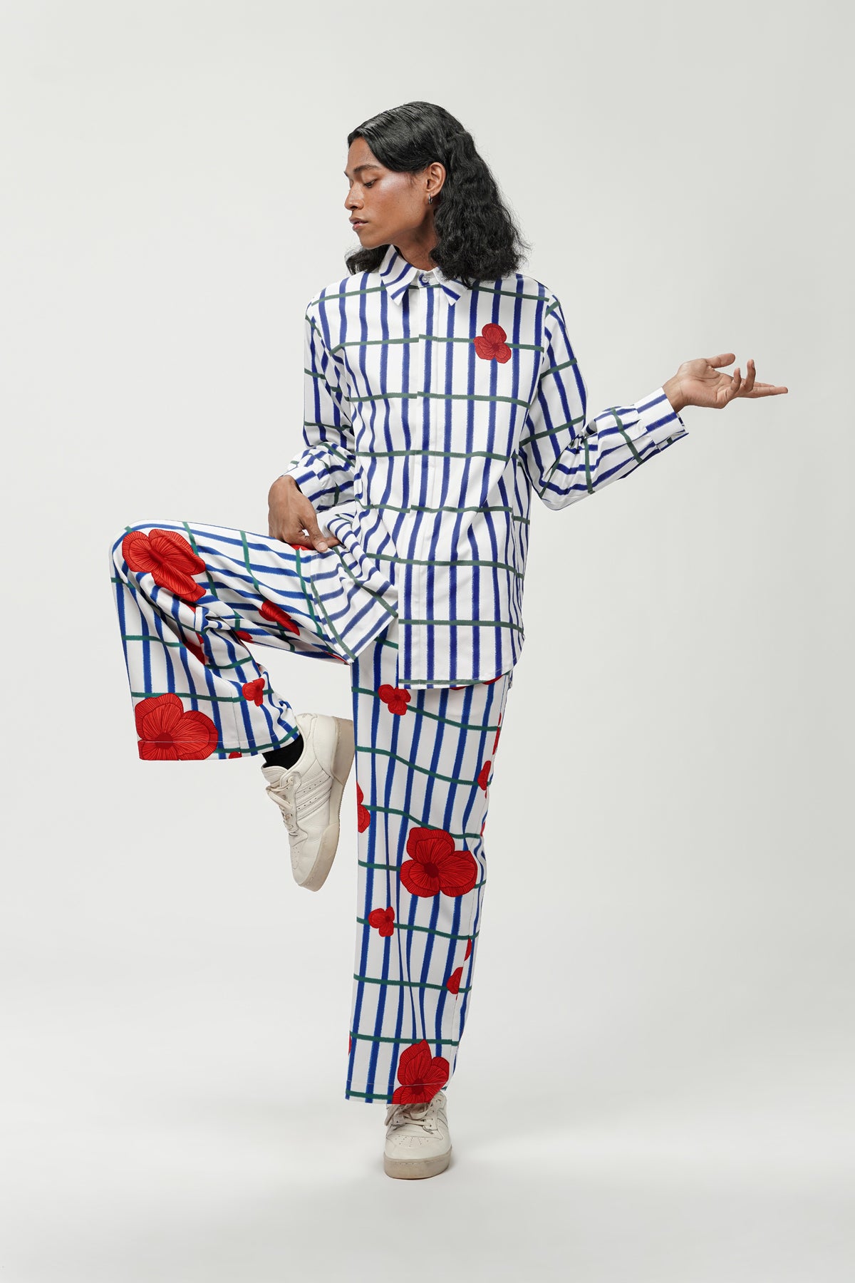 Jolie Long Shirt - Berries