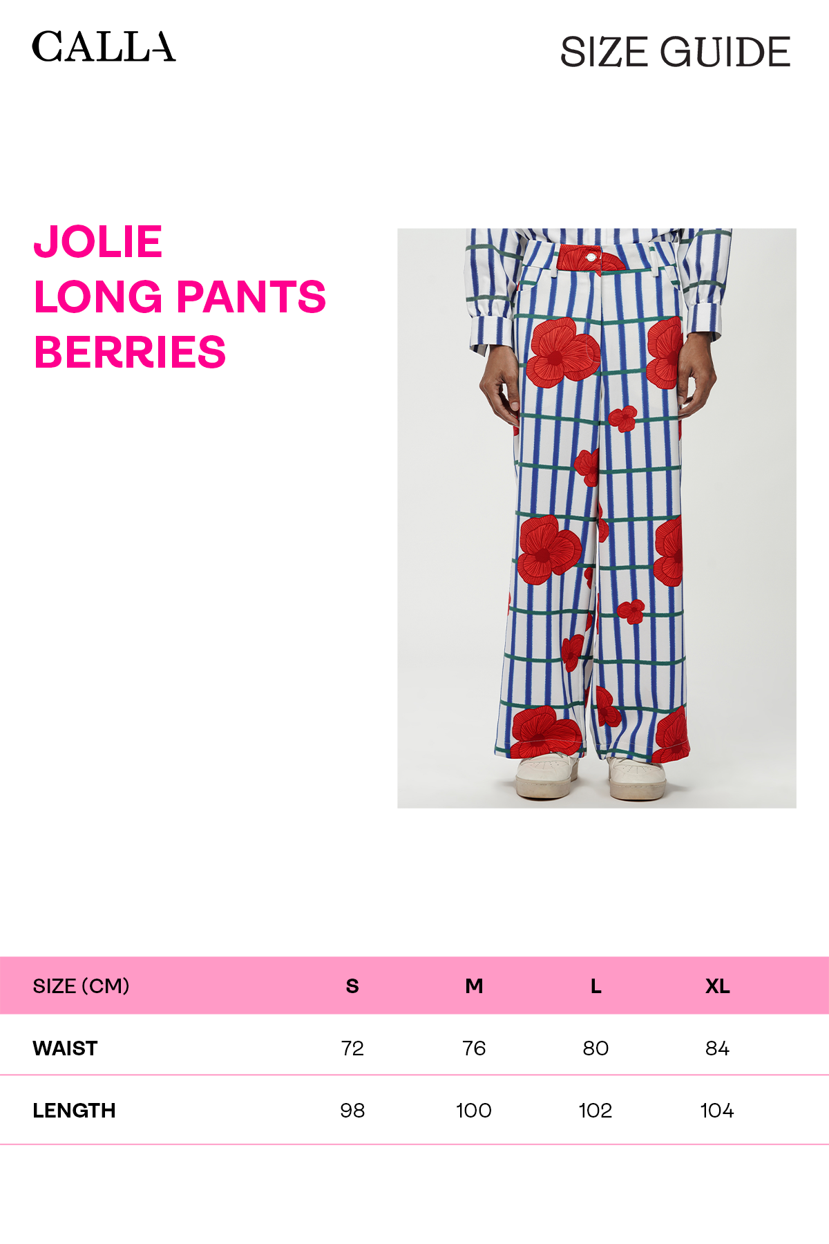Jolie Long Pants - Berries
