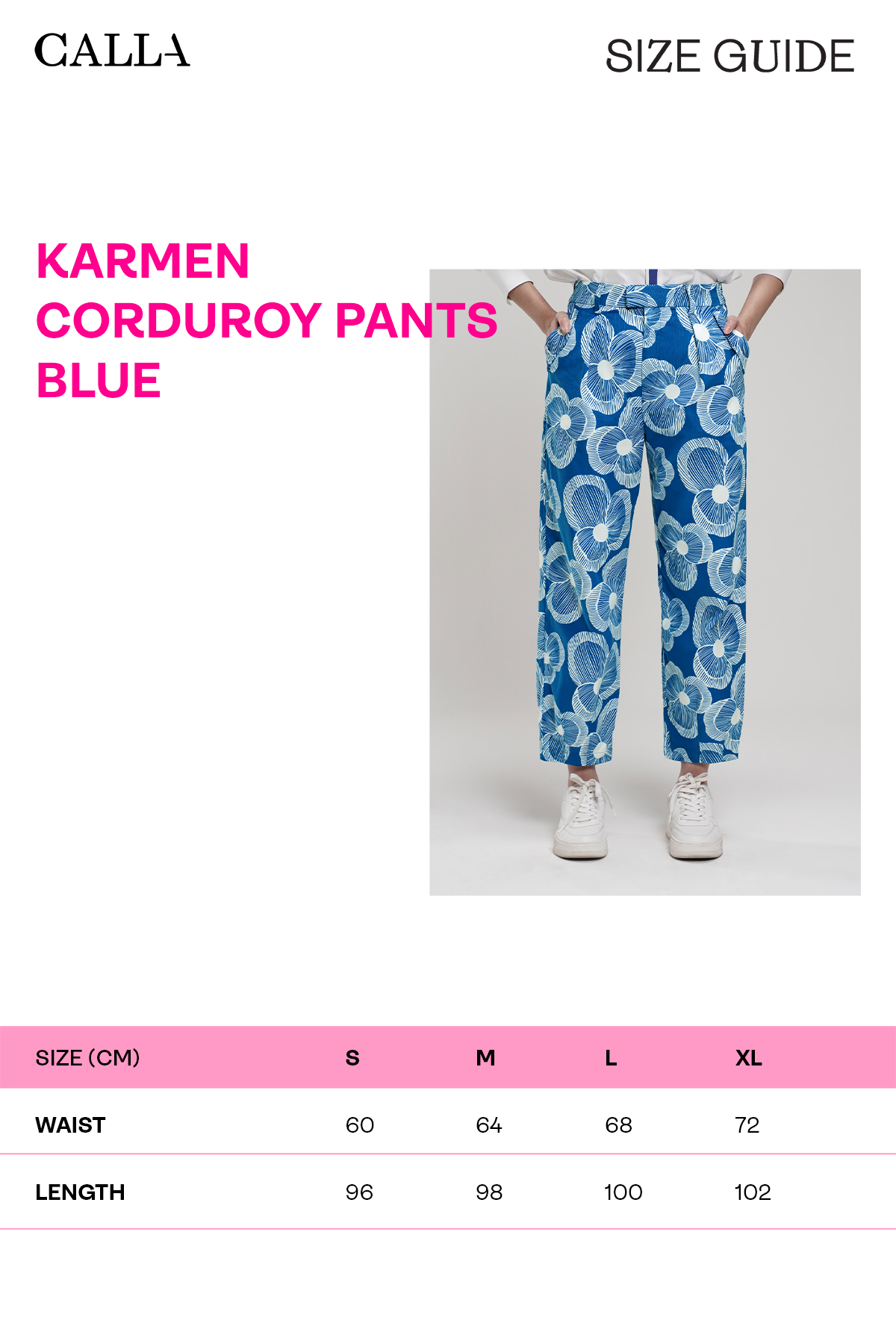 Karmen Corduroy Pants - Blue
