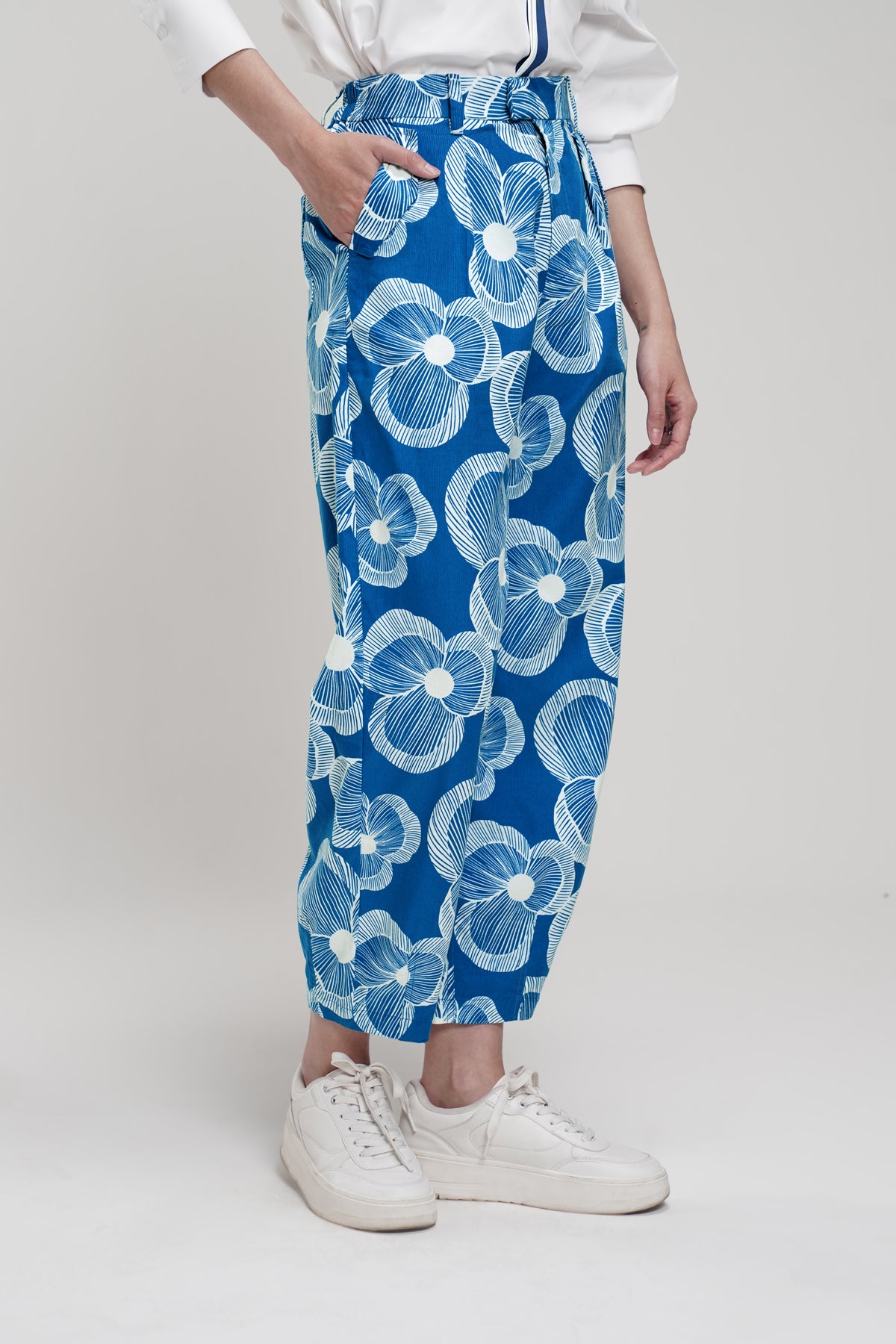 Karmen Corduroy Pants - Blue