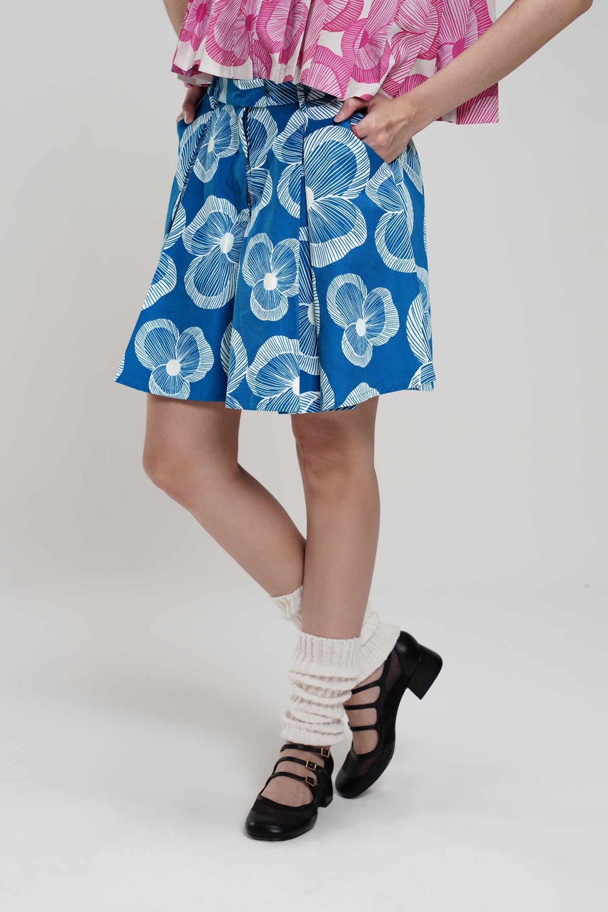 Karmen Corduroy Skort - Blue