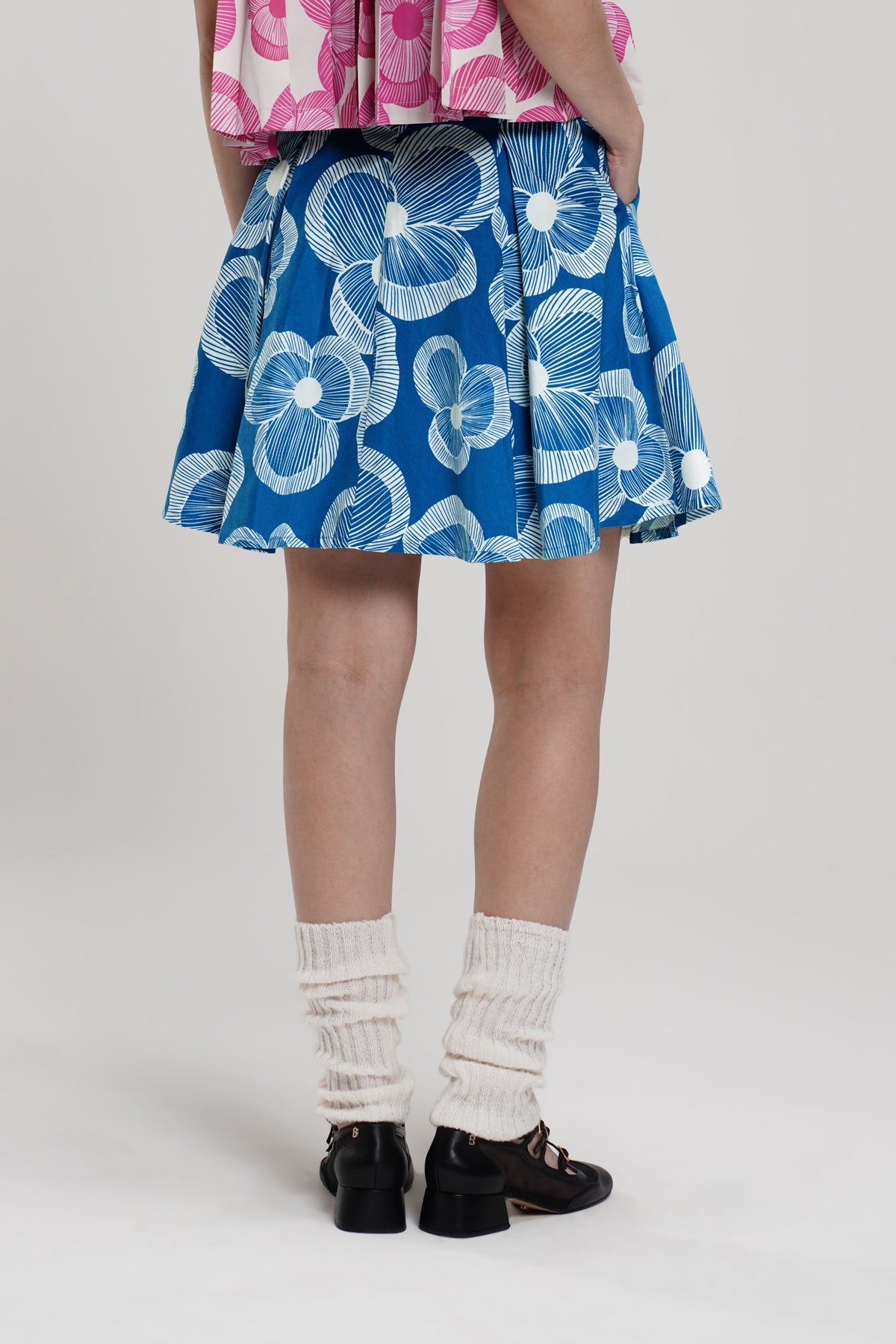 Karmen Corduroy Skort - Blue