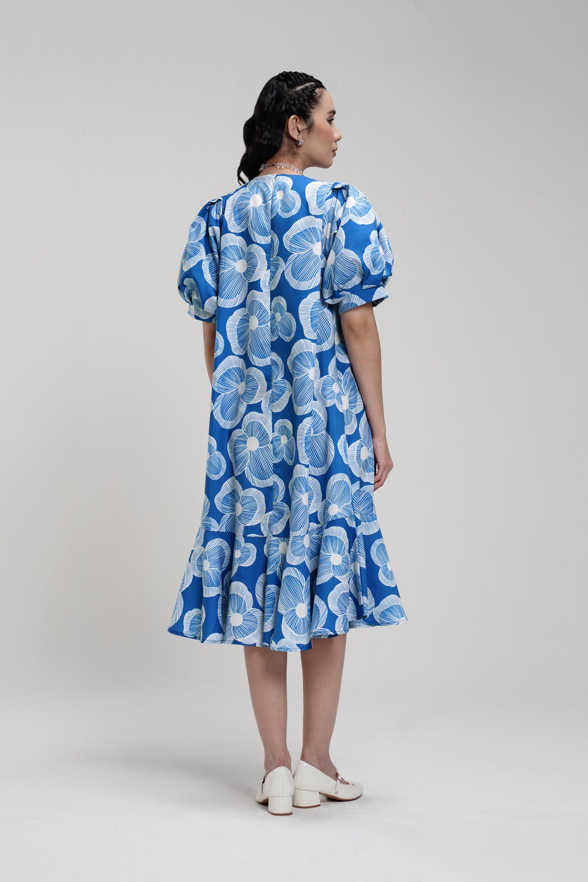 Karmen Midi Dress - Blue