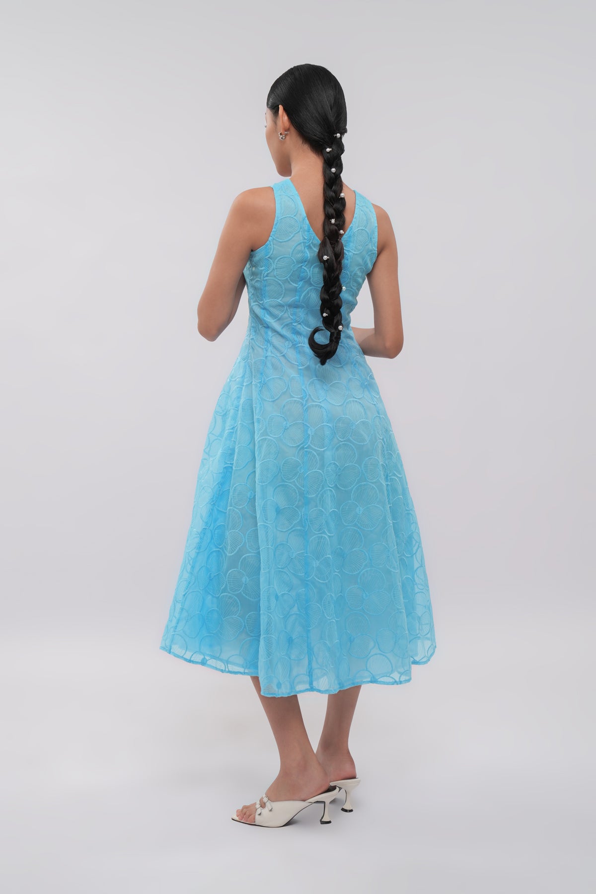 Liora Organza Dress - Sky